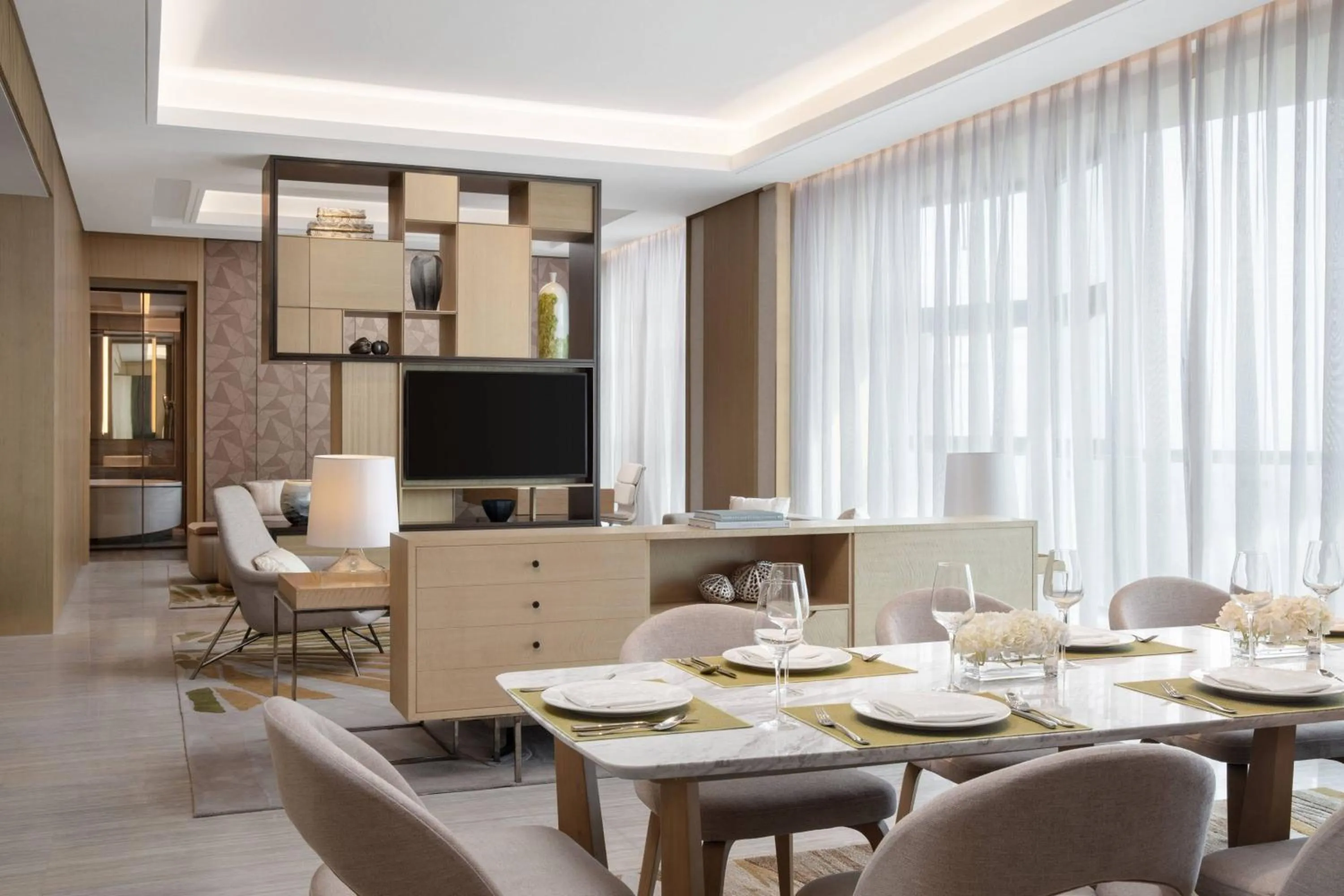 Living room in Courtyard by Marriott Jiangsu Taizhou