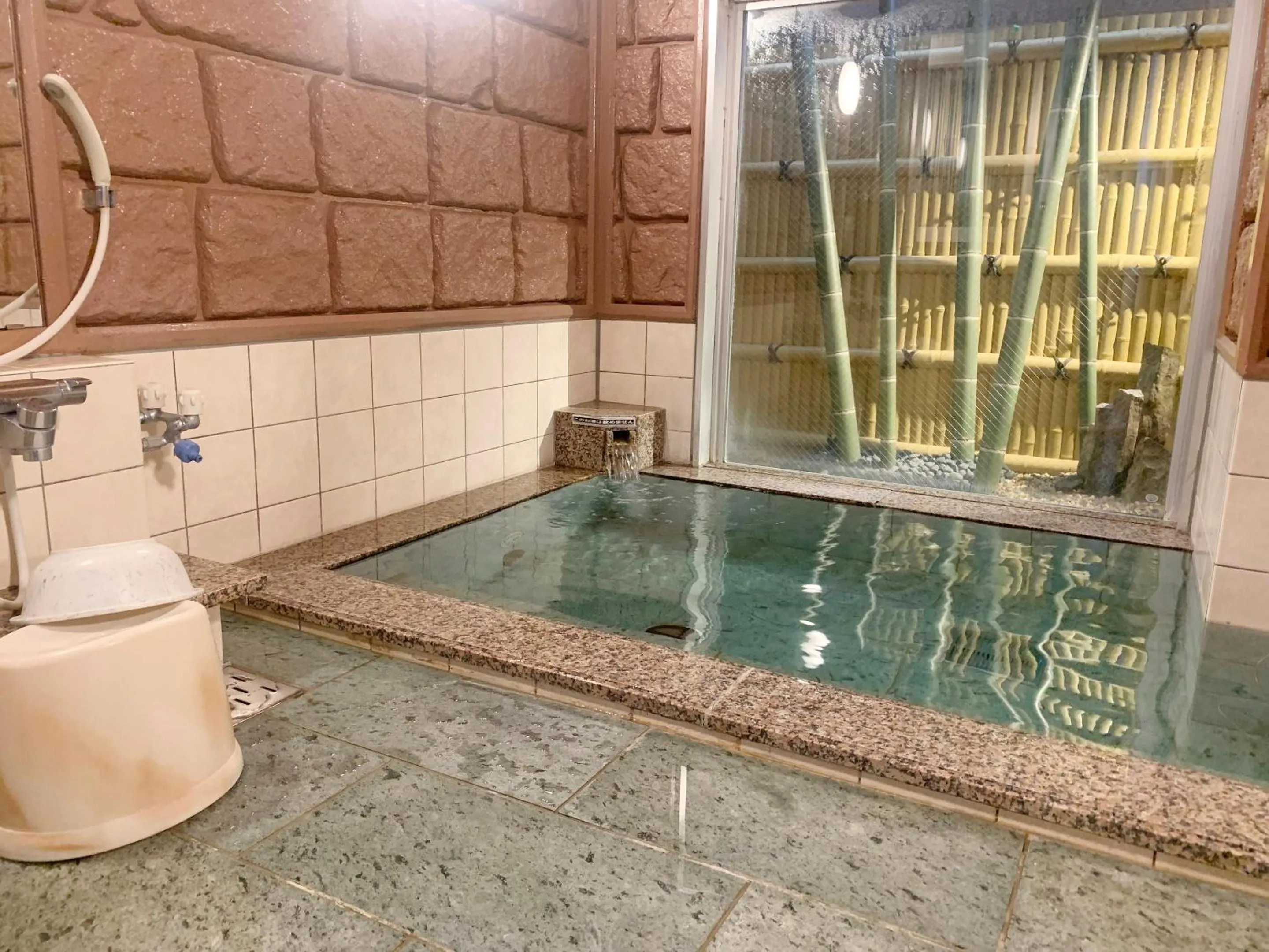 Public Bath in Hotel Route-Inn Hitachitaga