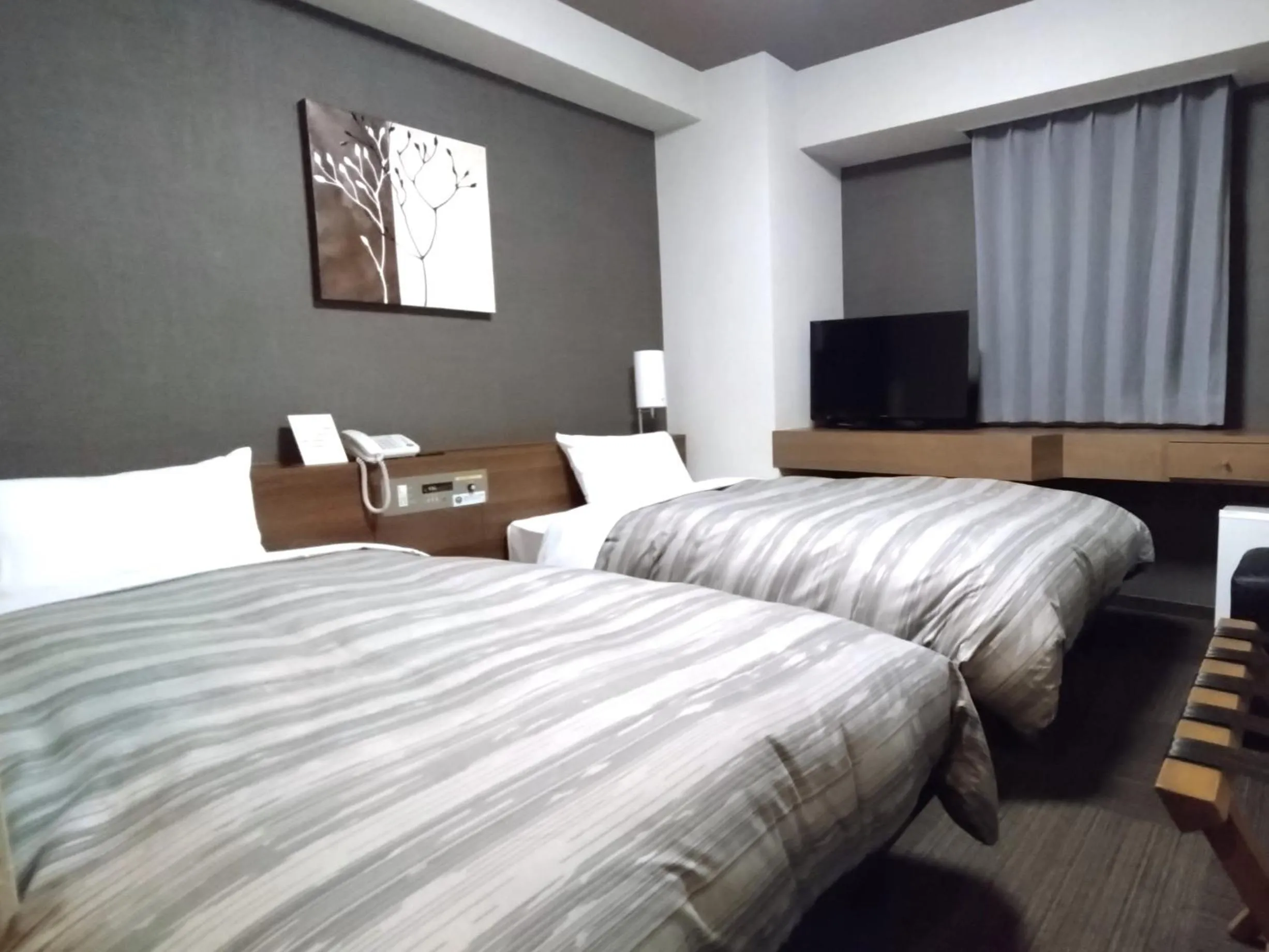 Photo of the whole room, Bed in Hotel Route-Inn Hitachitaga