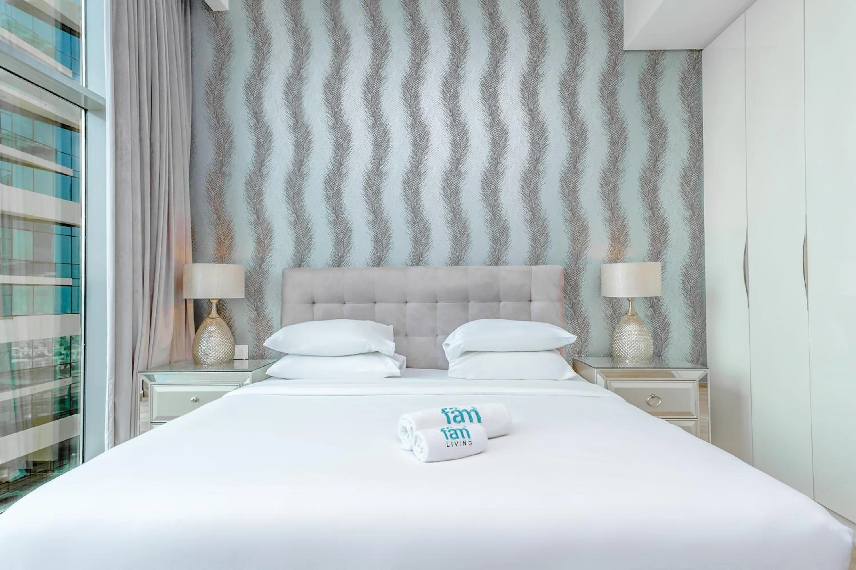 Bed in FAM Living - Mada Residences Downtown Dubai