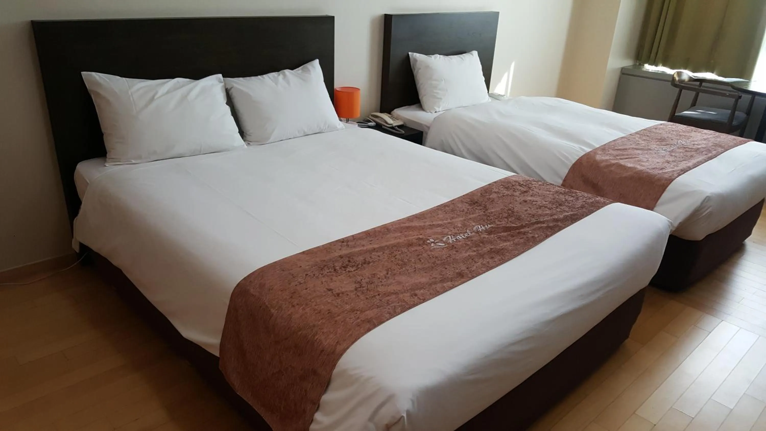 Bed in Hotel Hu Incheon Airport