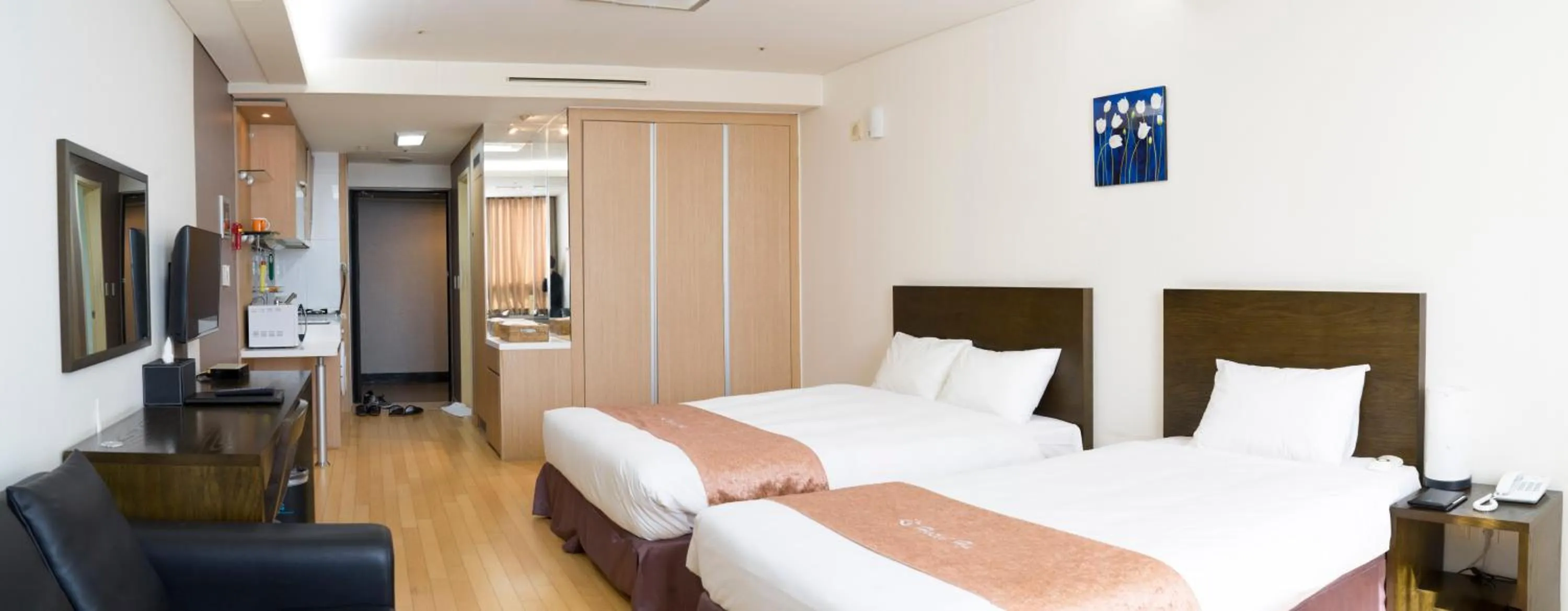 Bed in Hotel Hu Incheon Airport