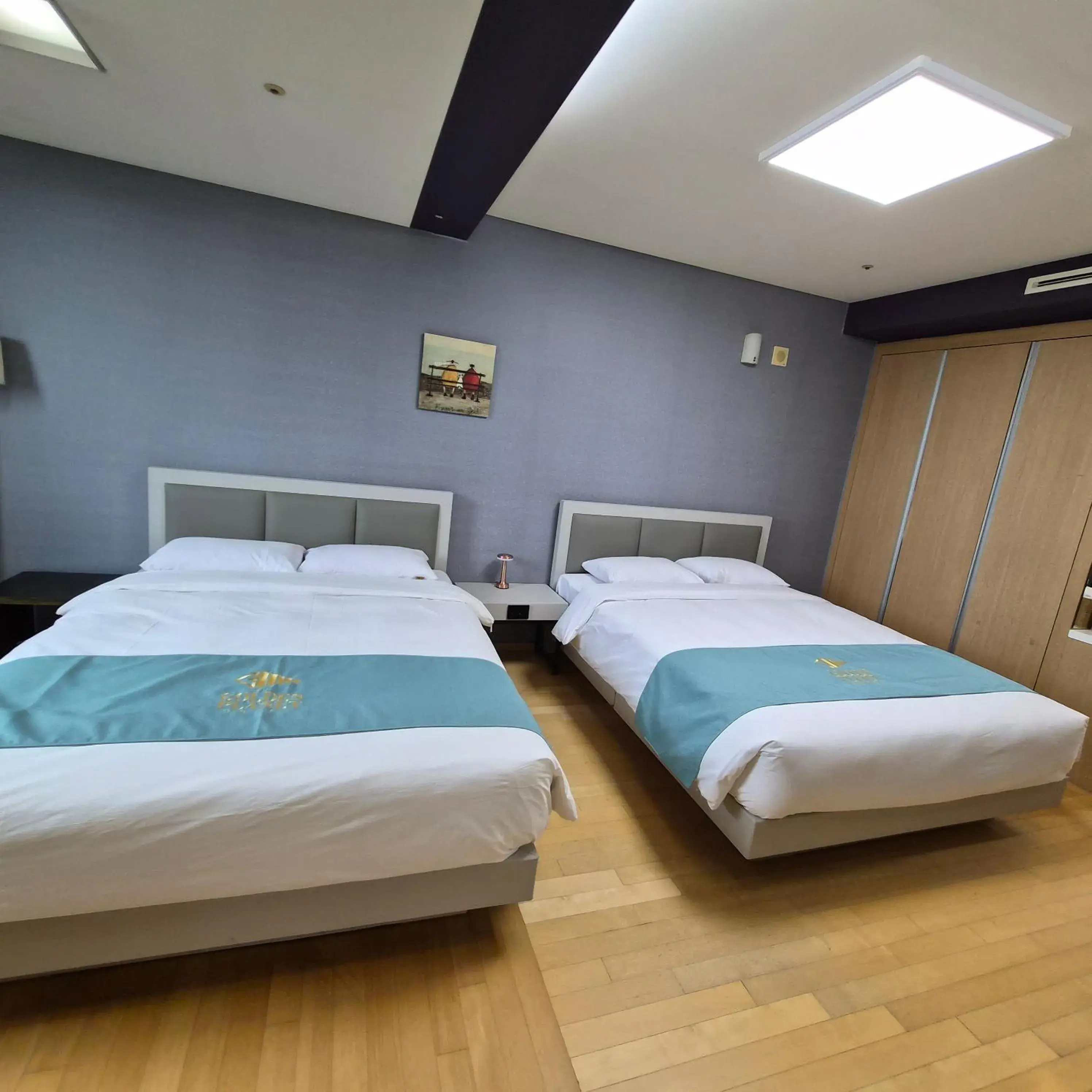 Bed in Hotel Hu Incheon Airport Bed in Hotel Hu Incheon Airport