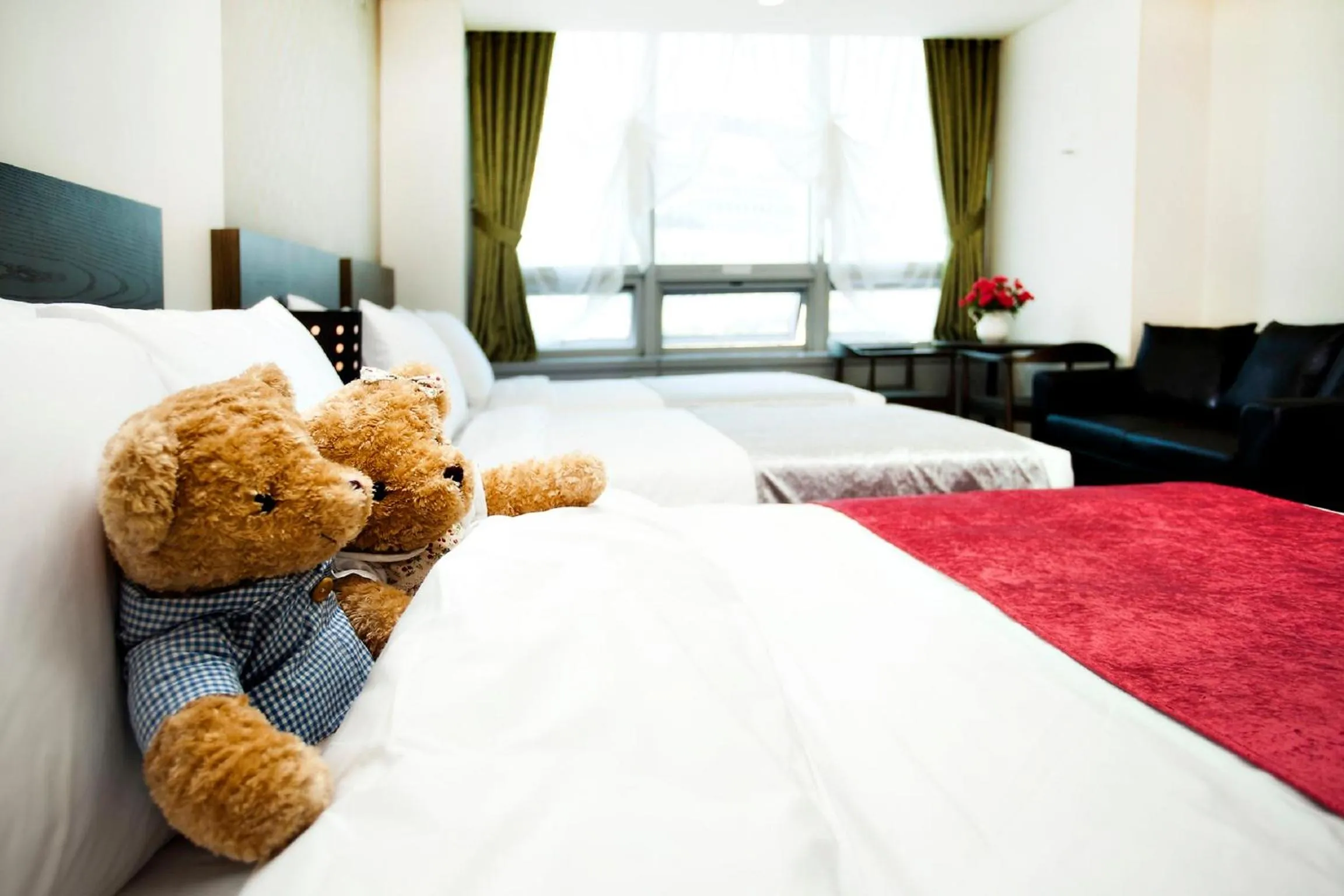 Bed in Hotel Hu Incheon Airport