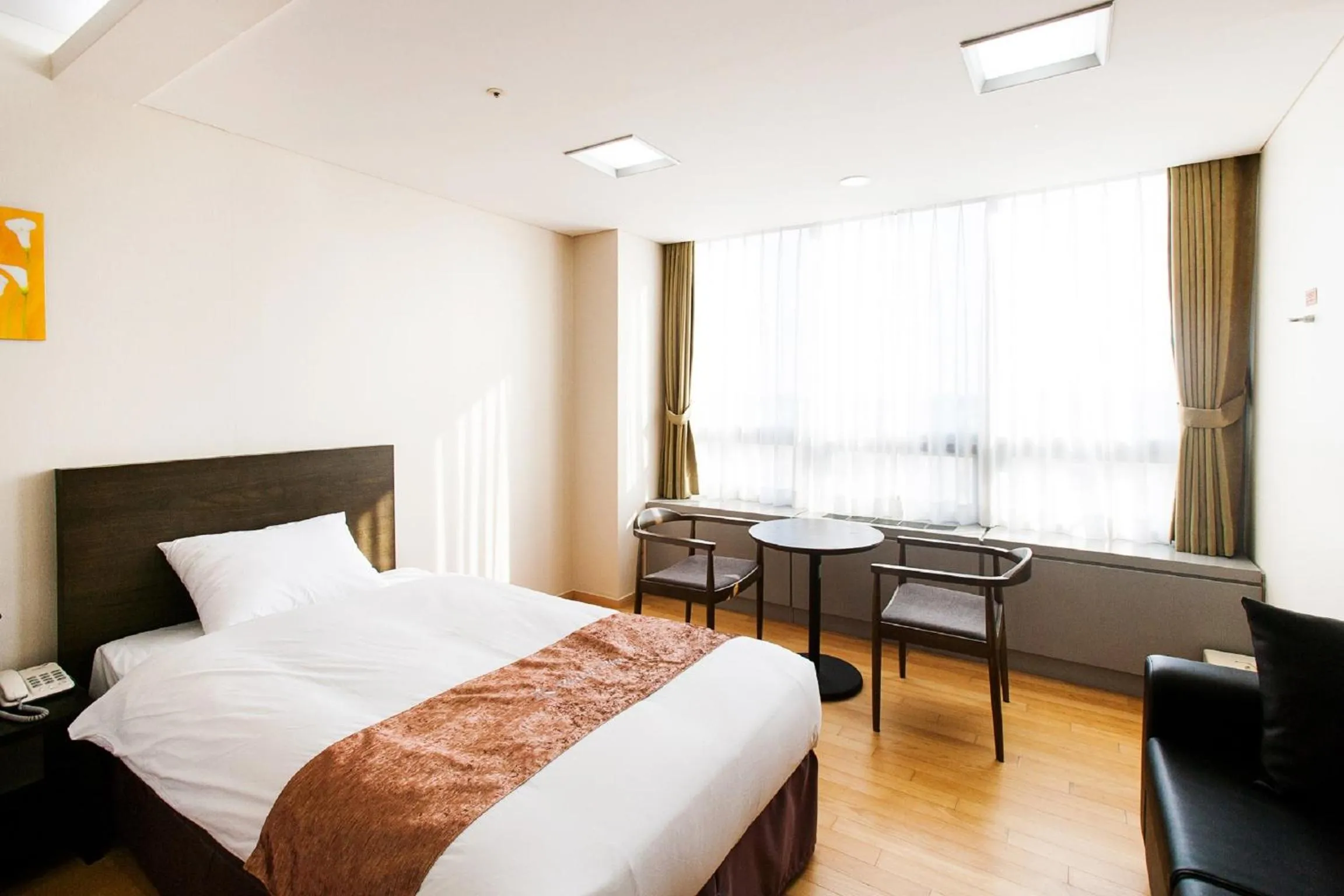 Bed in Hotel Hu Incheon Airport