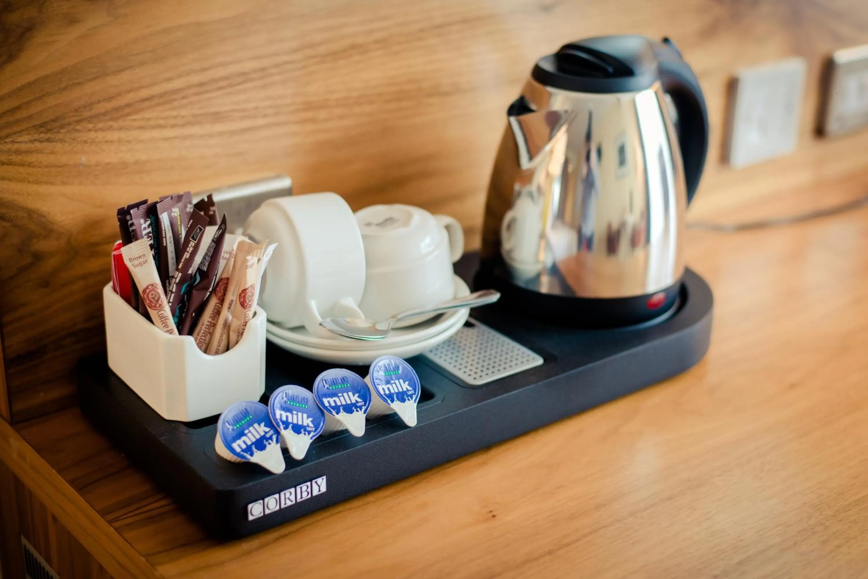 Coffee/tea facilities in Glashaus Hotel