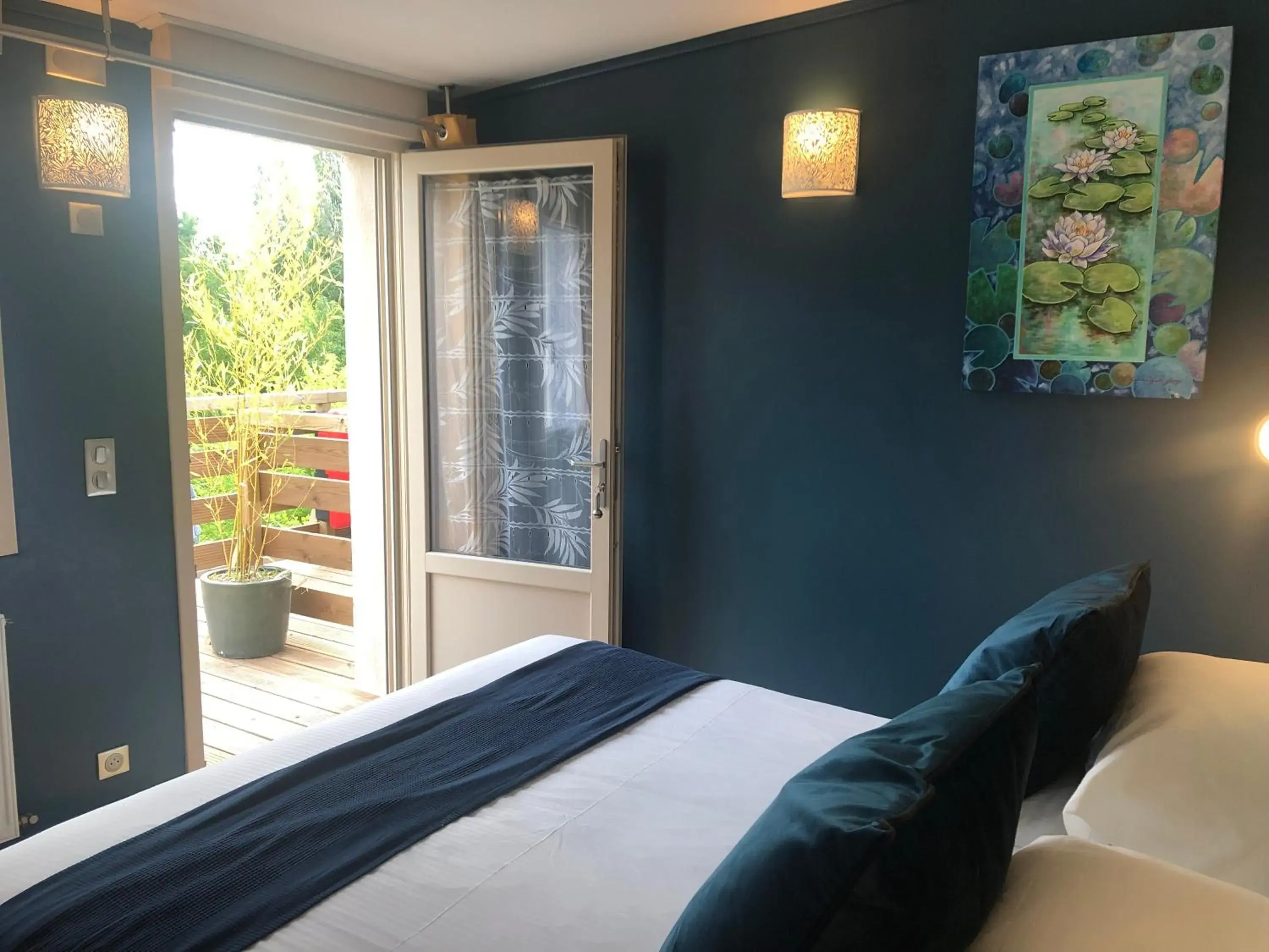 Bed in Logis Hôtels Troglododo Bed in Logis Hôtels Troglododo