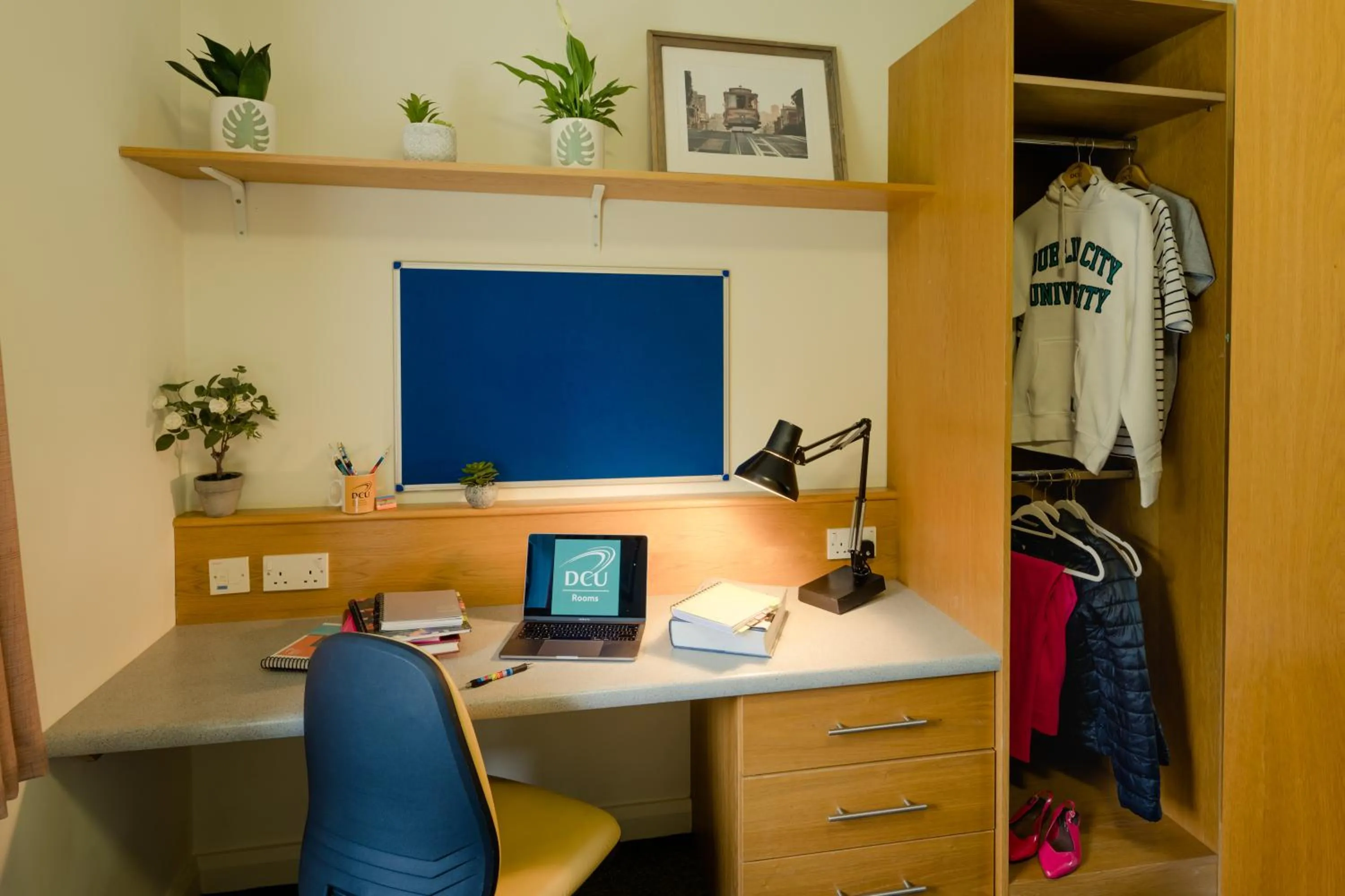 wardrobe in DCU Rooms Glasnevin - Campus Accommodation