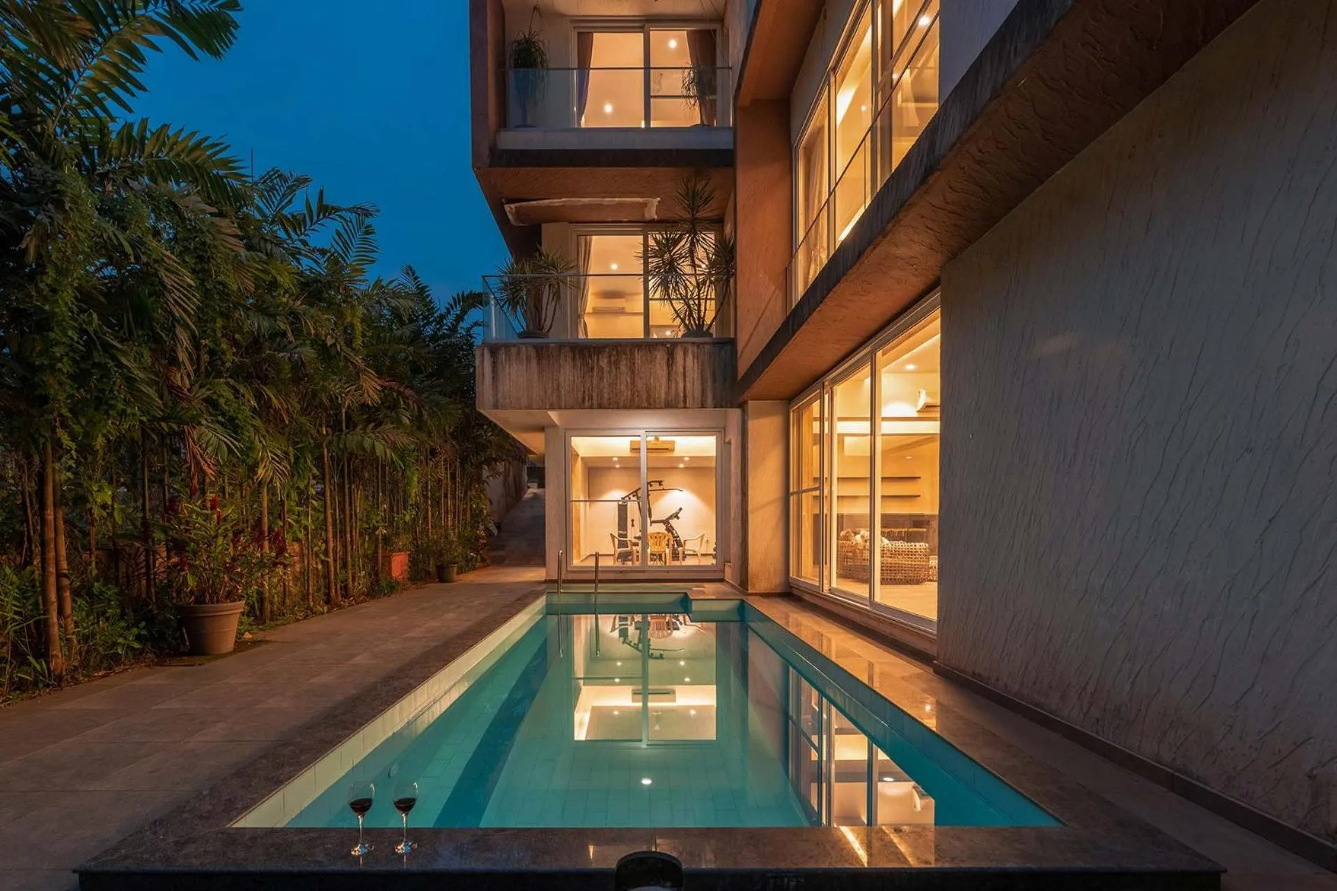 StayVista's Bianco Villa - Hill-View Villa with Private Pool, Jacuzzi, Gym & Games Room