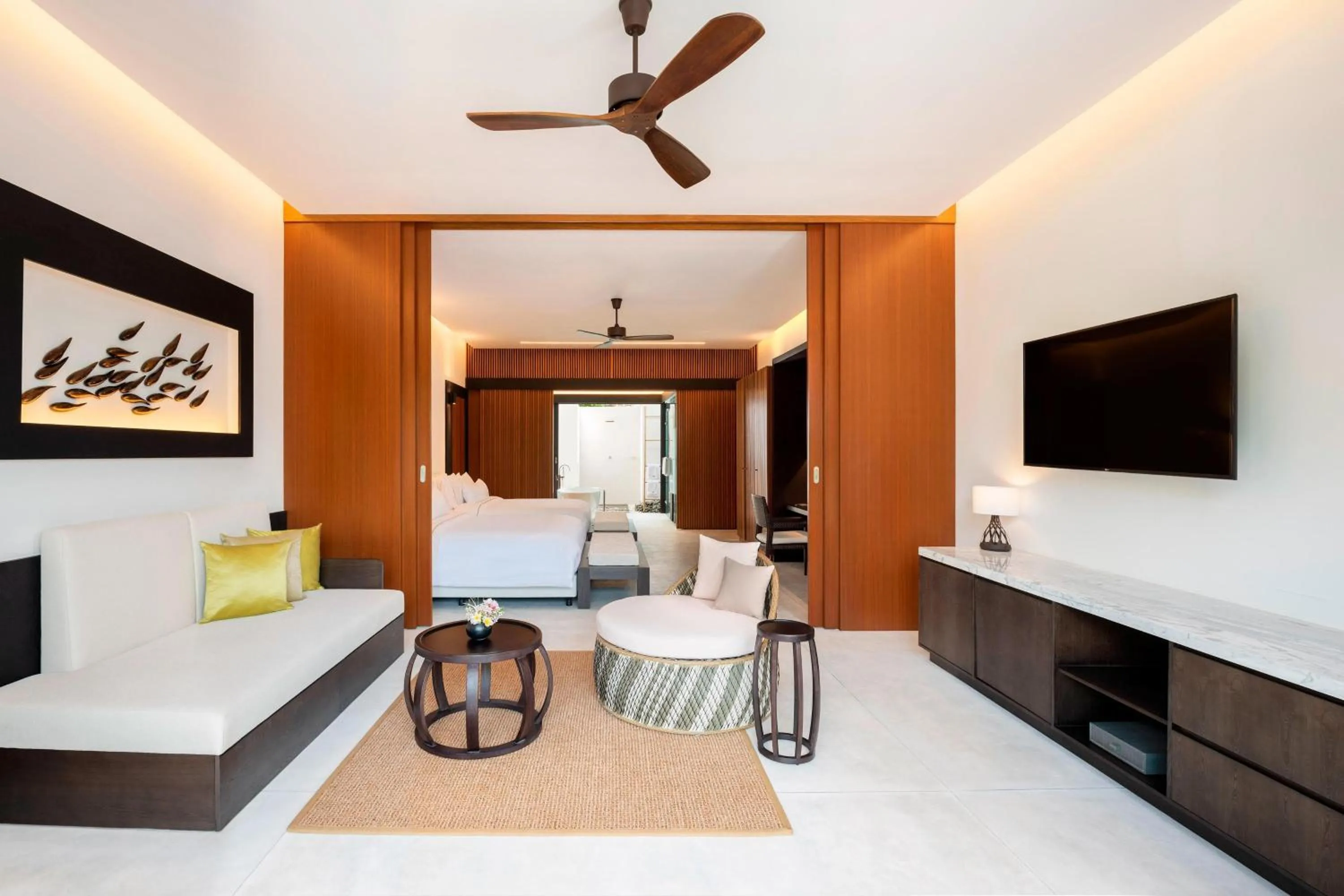 Bedroom in The Westin Maldives Miriandhoo Resort