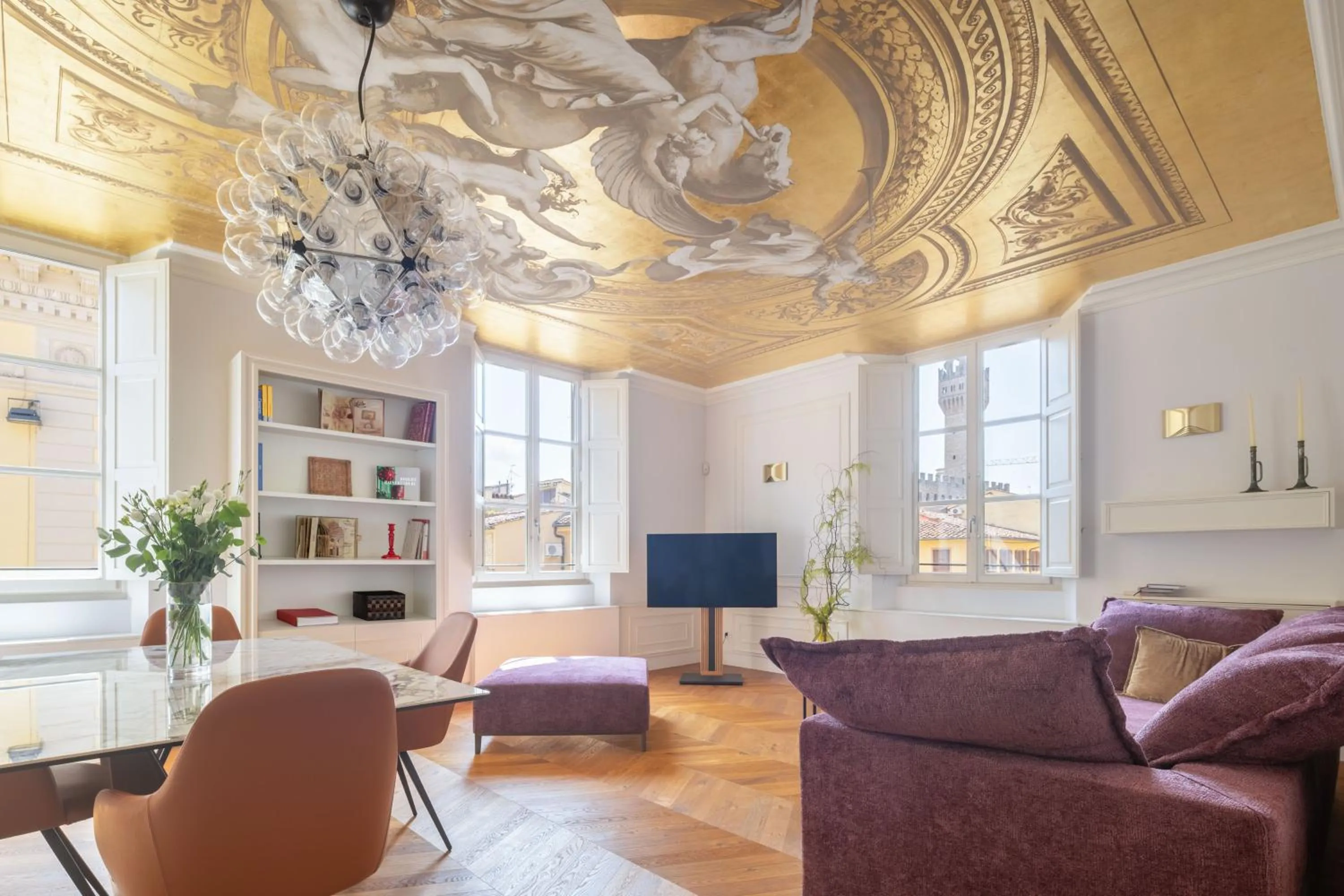 Living room in Corte Calzaiuoli Elegant Suites