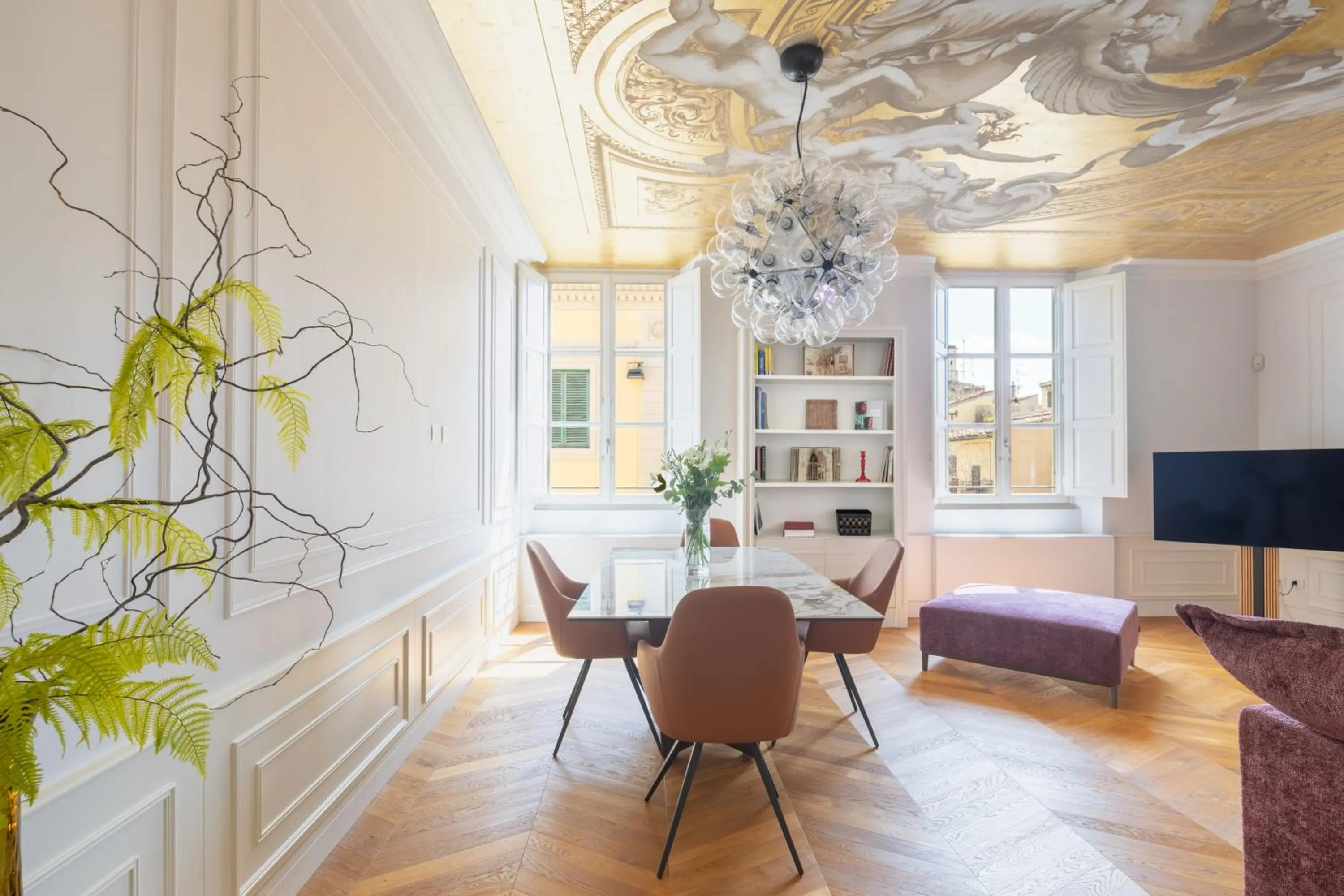 Living room in Corte Calzaiuoli Elegant Suites