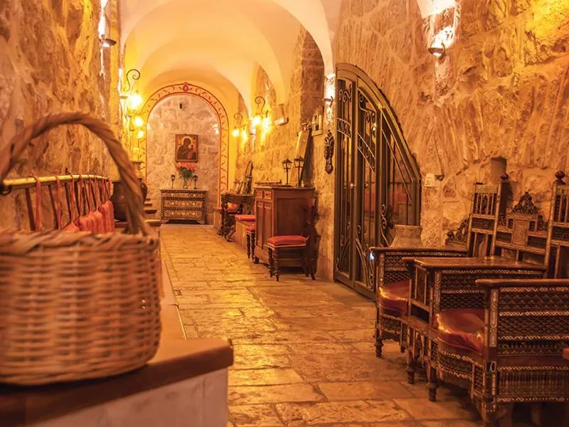 Seating area in Gloria Hotel