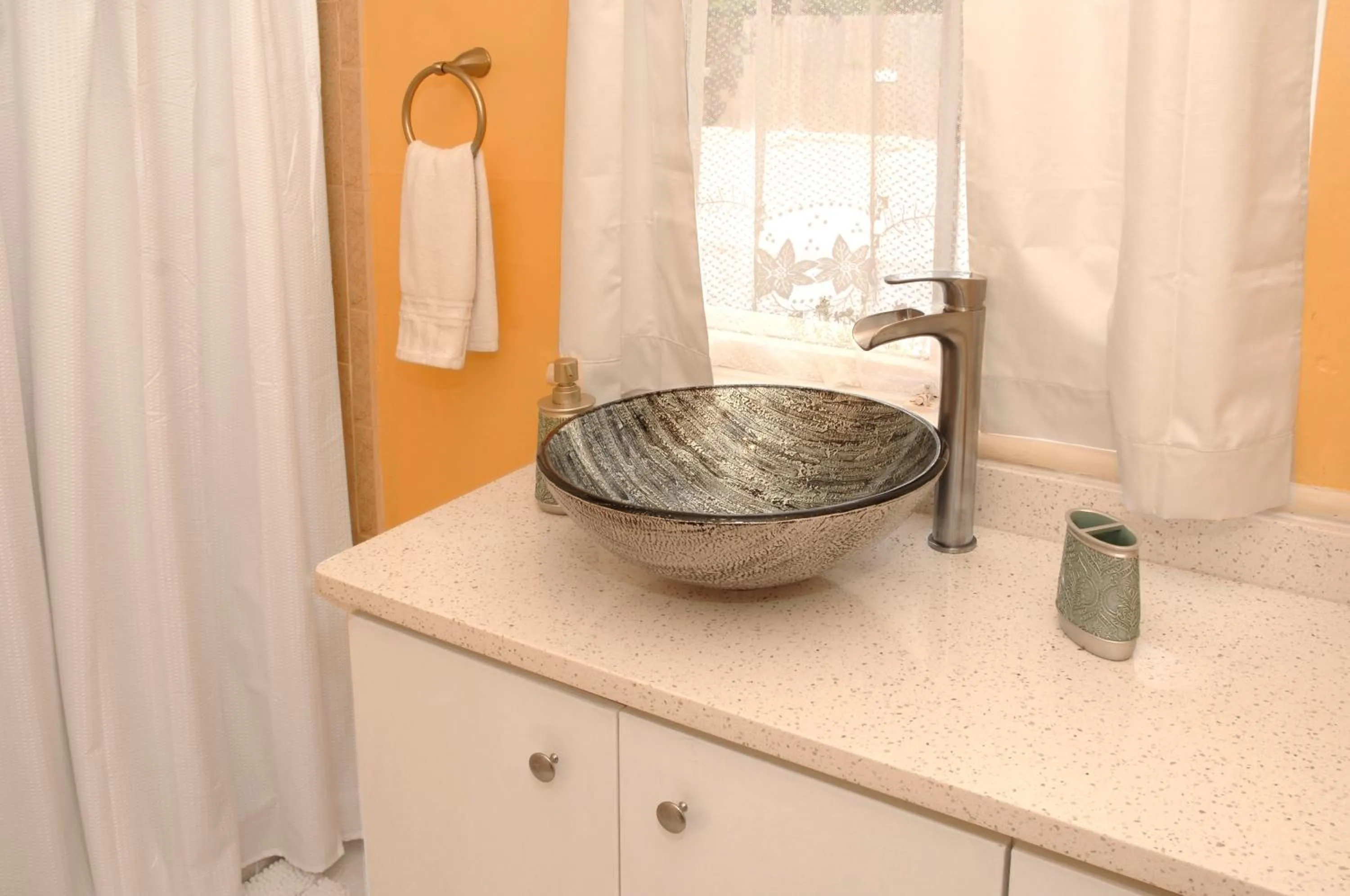 Bathroom in Adorable Historic Downtown Apartment