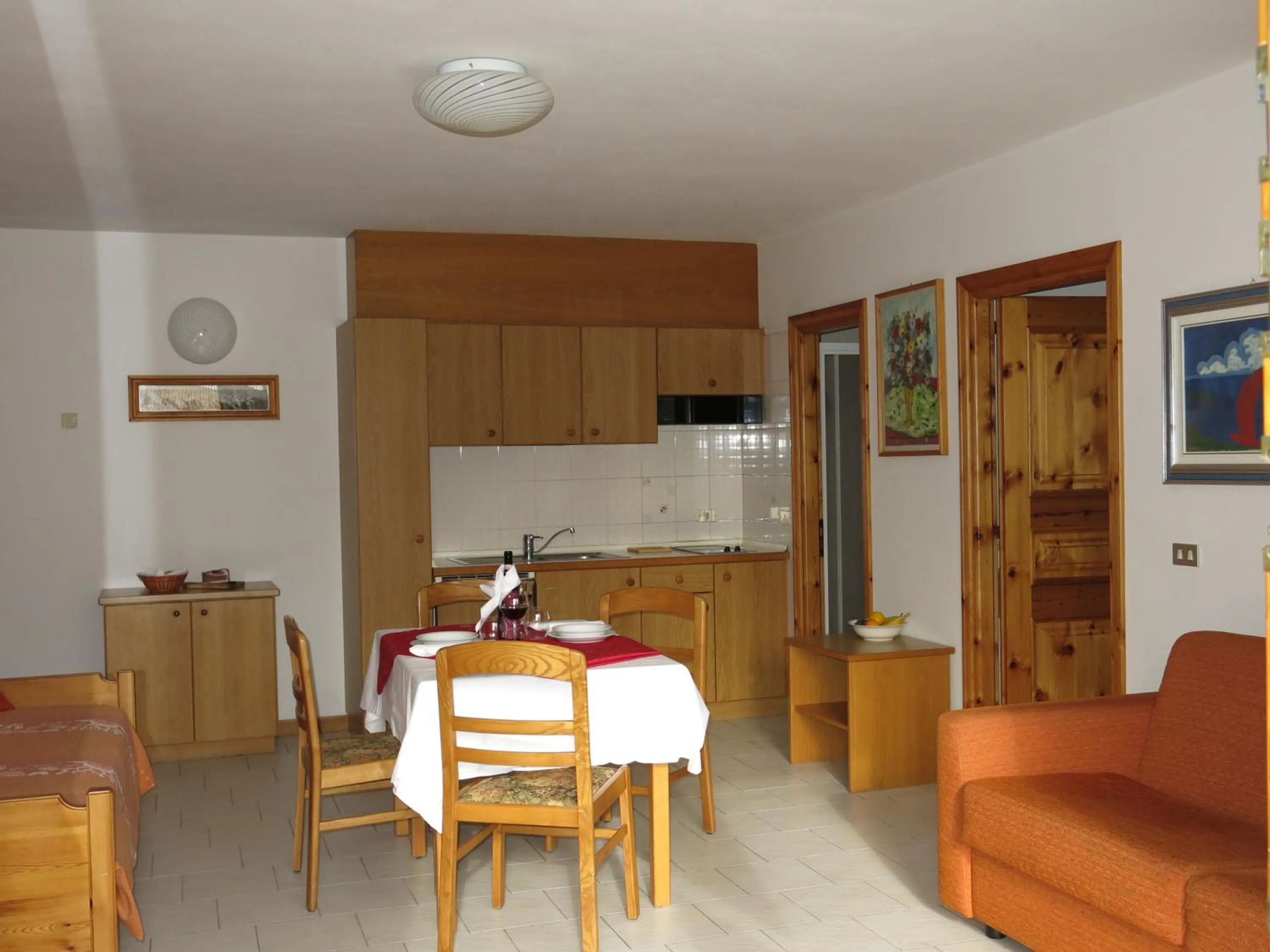 Kitchen or kitchenette in Baita al Pian