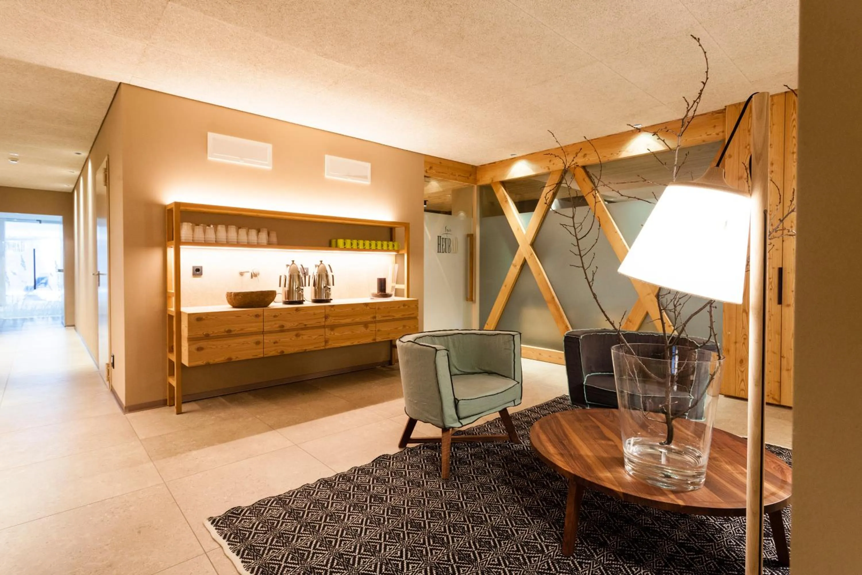 Seating area, Bed in Hotel Heubad