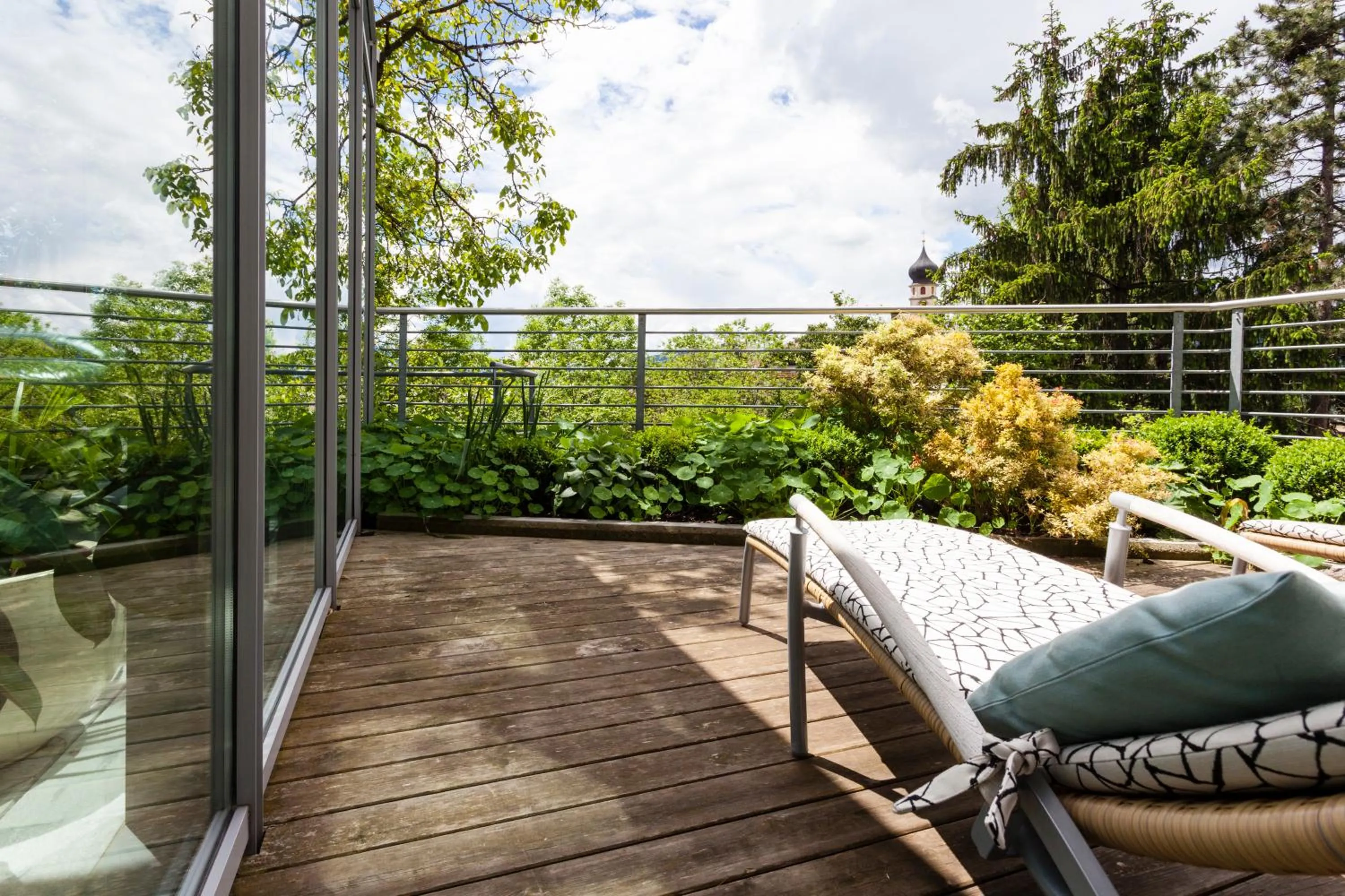 Pool view in Hotel Heubad