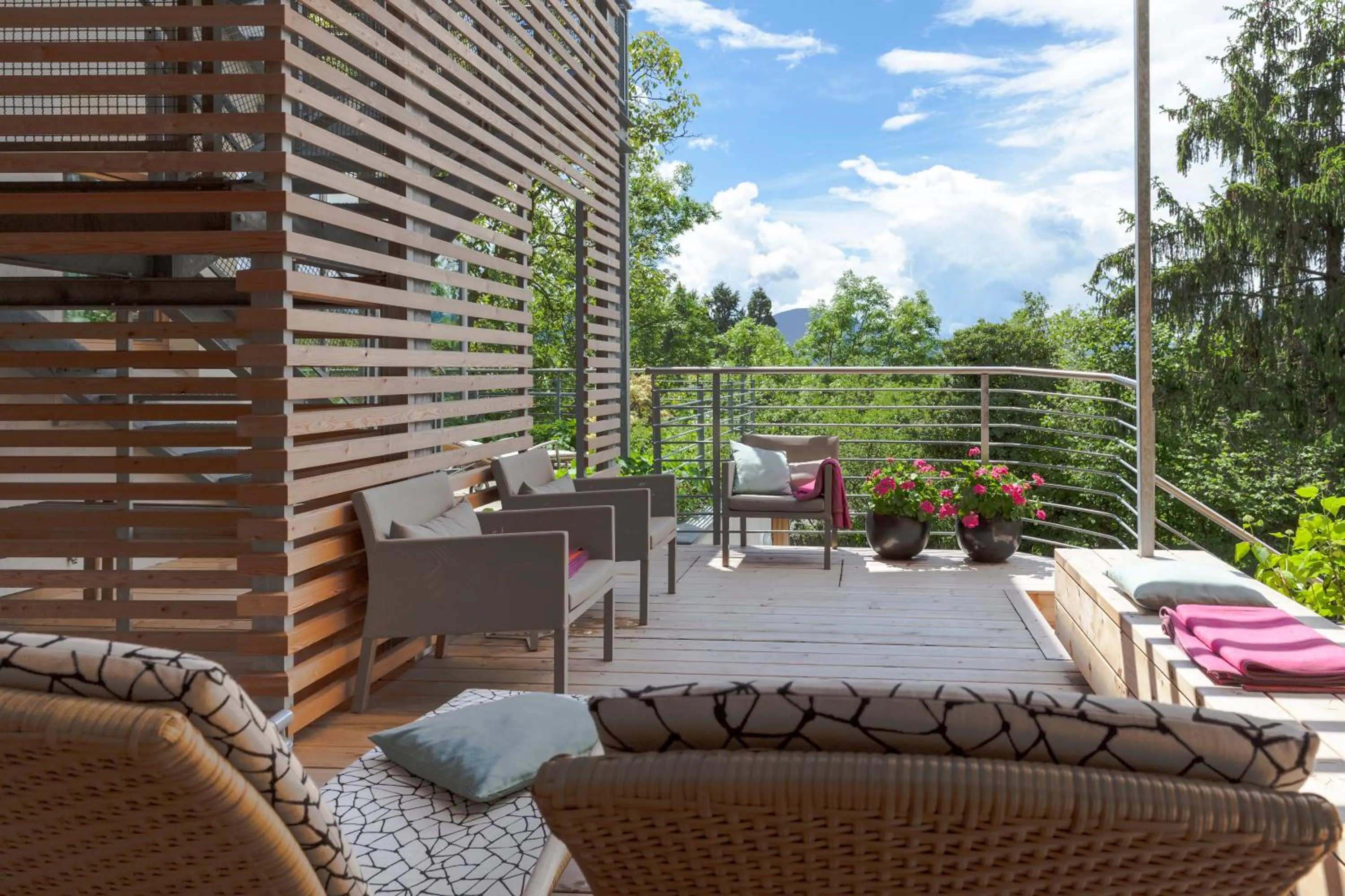 Pool view in Hotel Heubad