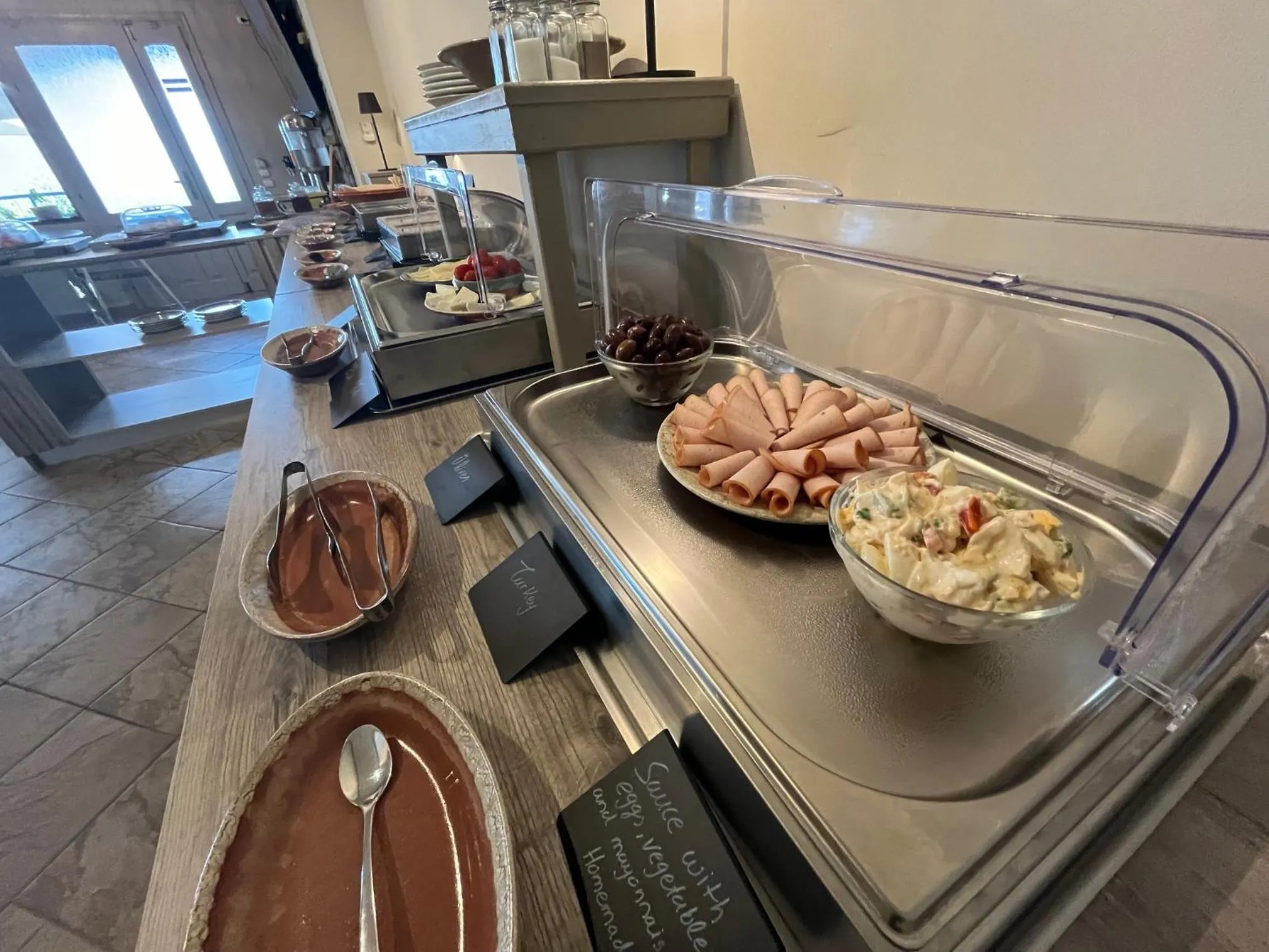 Buffet breakfast in Pantheon Apartments & Studios