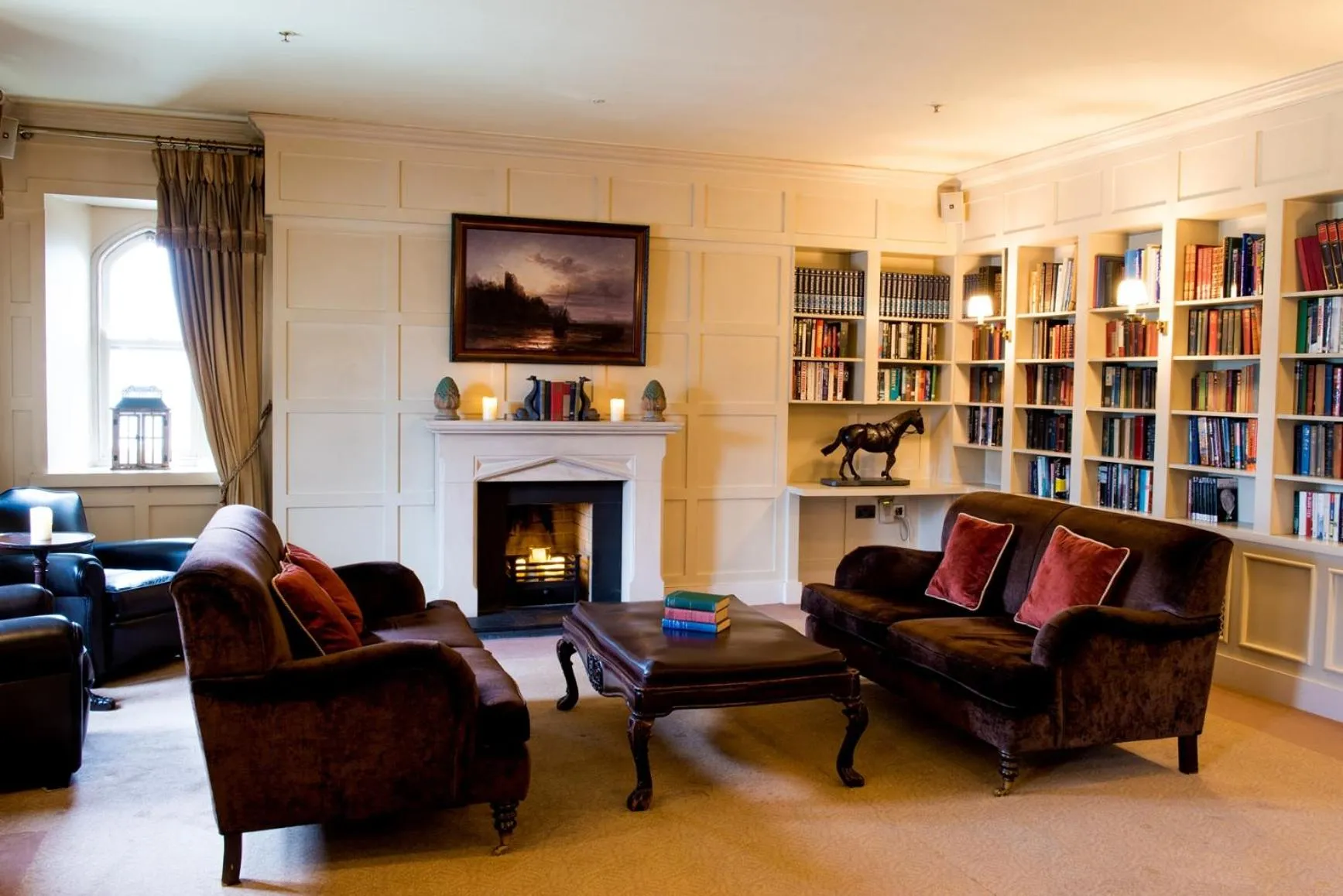 Library in Lough Eske Castle