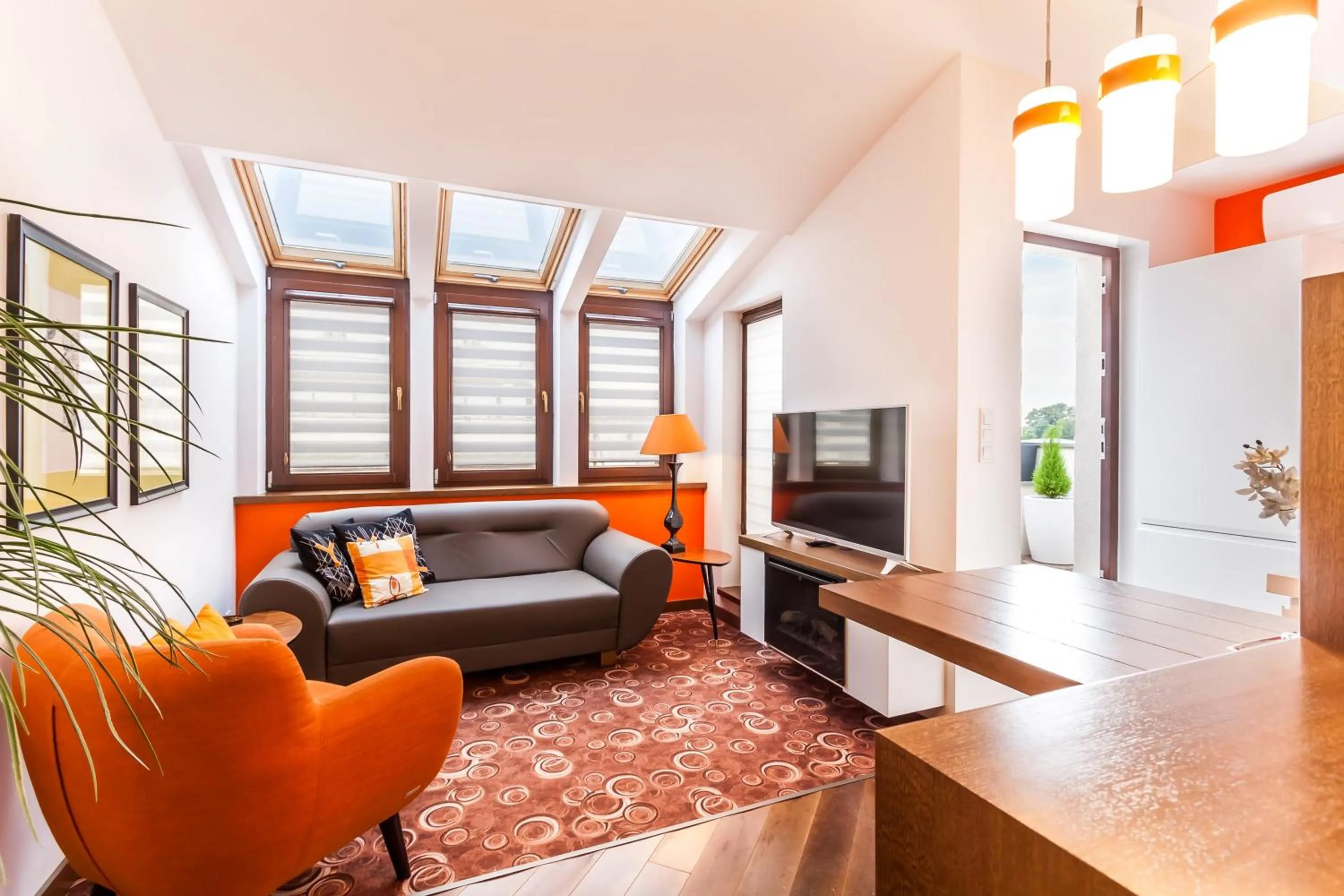 Living room in Parkside Apartments Old Town