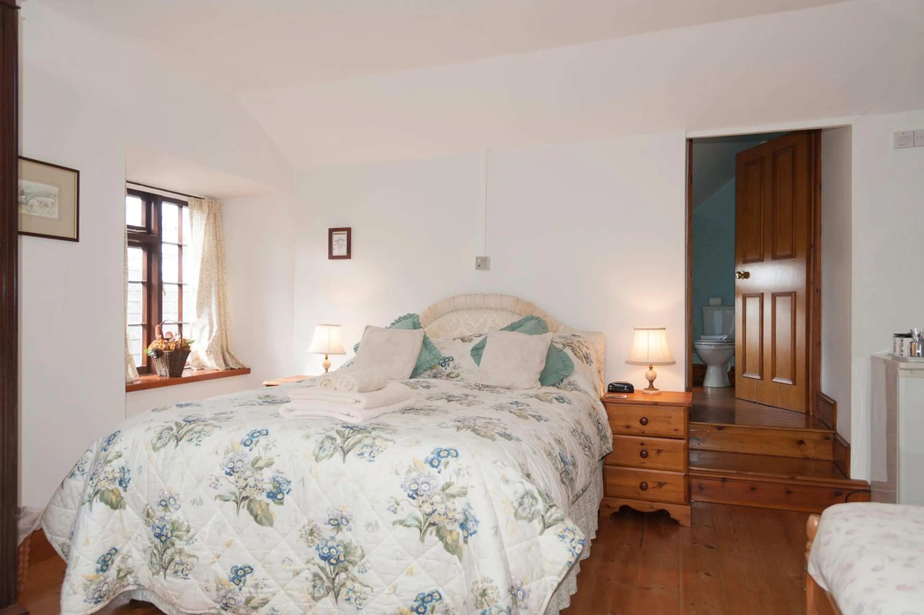 Bed in Burton Farmhouse