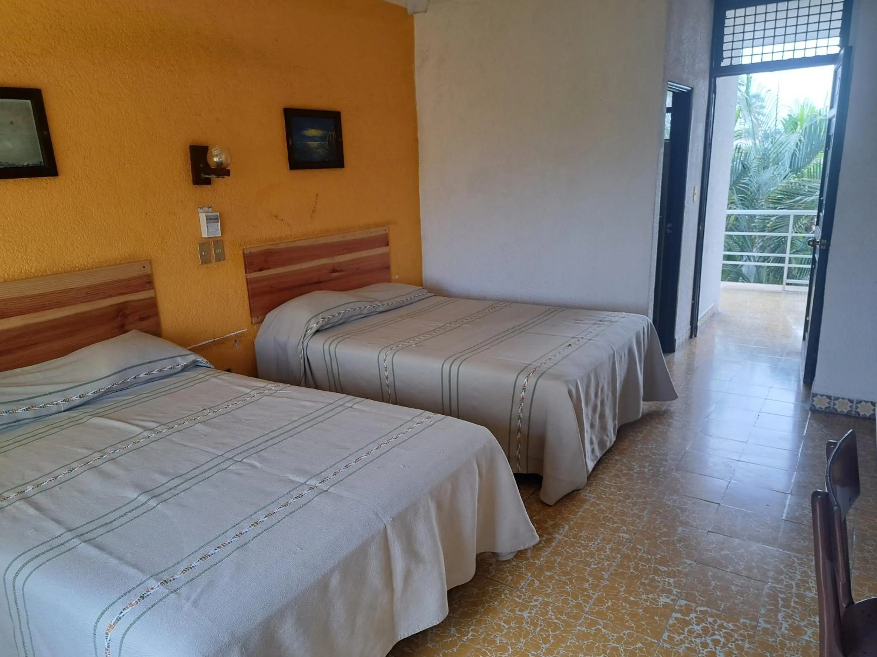 Bed in Hotel Playa Azul