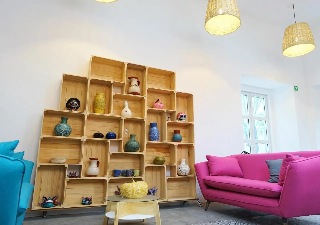 Lobby or reception in Hotel Mamá Carlota