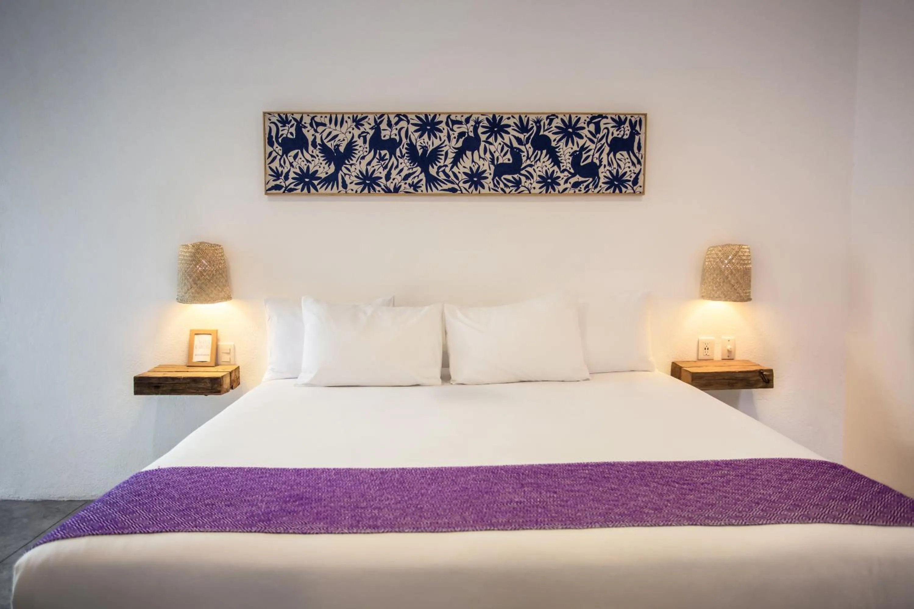 Bed in Hotel Mamá Carlota