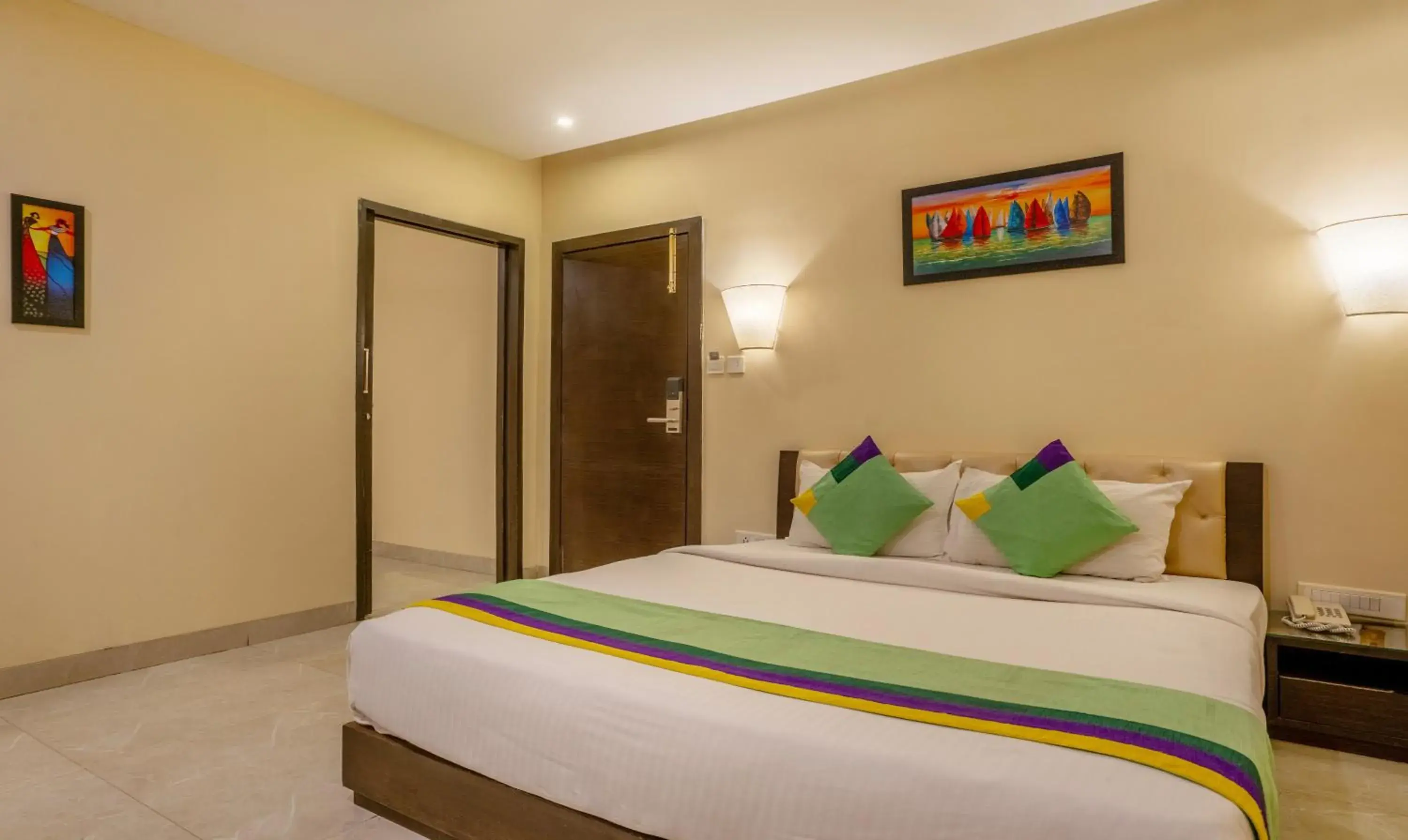 Bedroom, Bed in Treebo Acsys, Gachibowli Bedroom, Bed in Treebo Acsys, Gachibowli