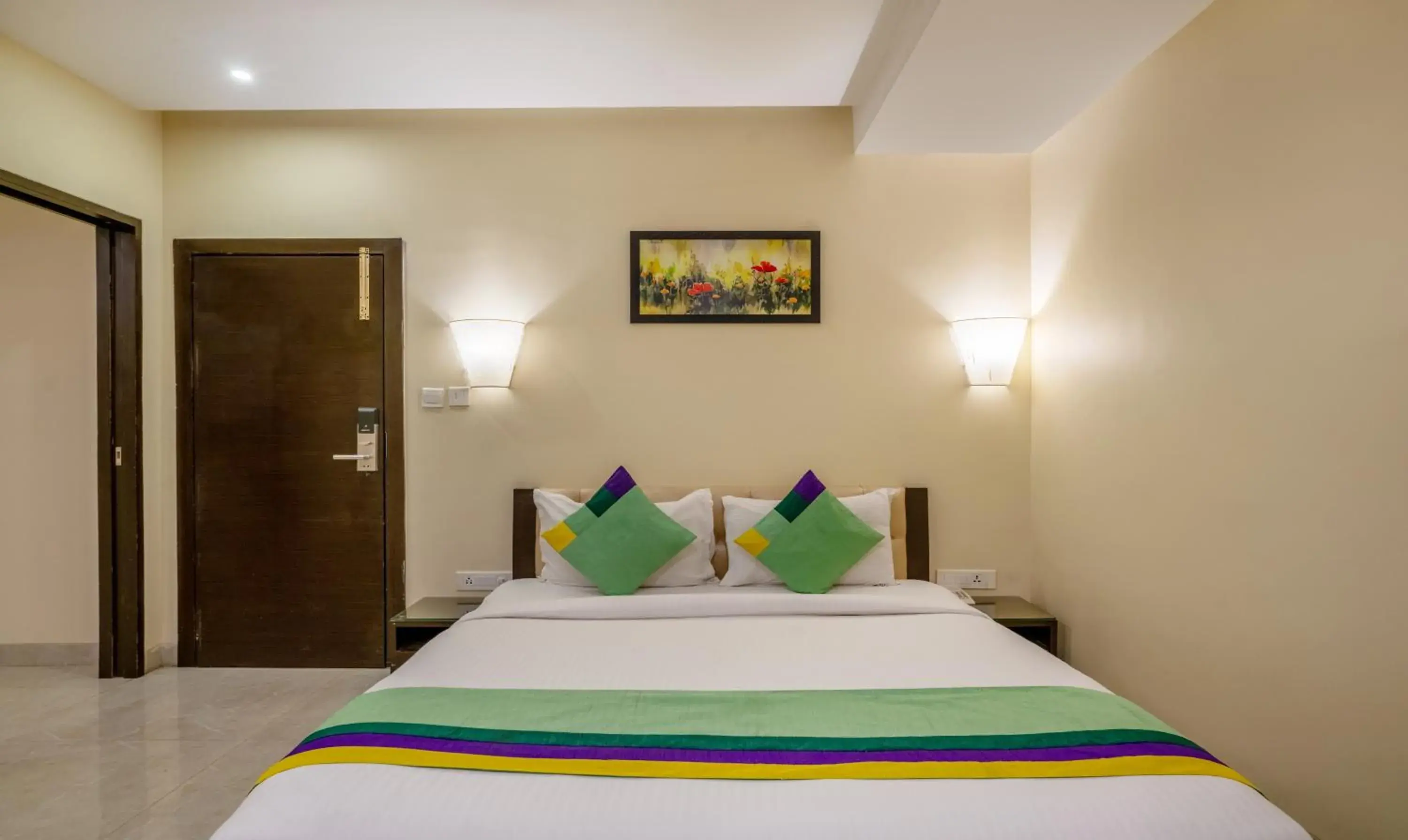 Bedroom, Bed in Treebo Acsys, Gachibowli Bedroom, Bed in Treebo Acsys, Gachibowli