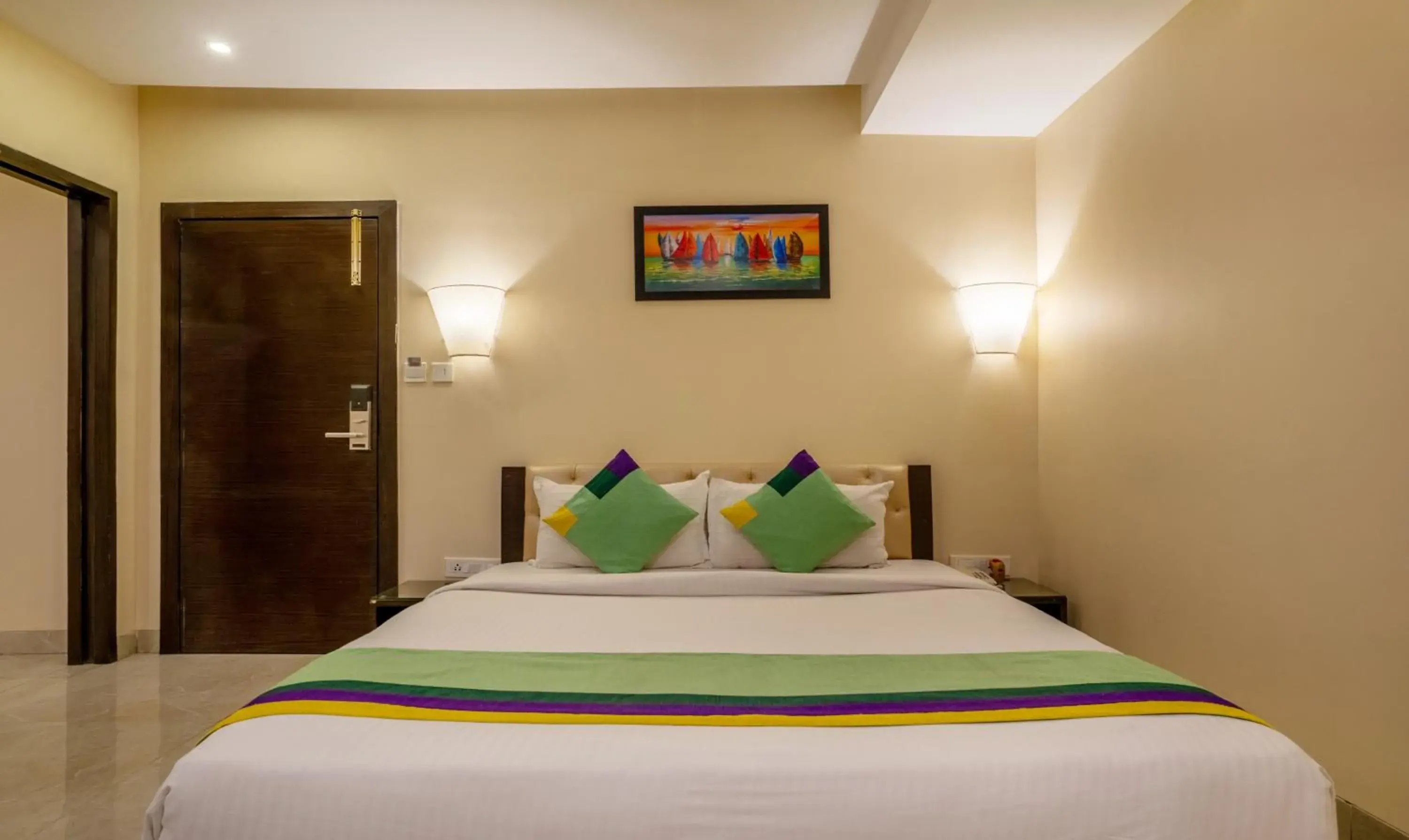 Bedroom, Bed in Treebo Acsys, Gachibowli Bedroom, Bed in Treebo Acsys, Gachibowli