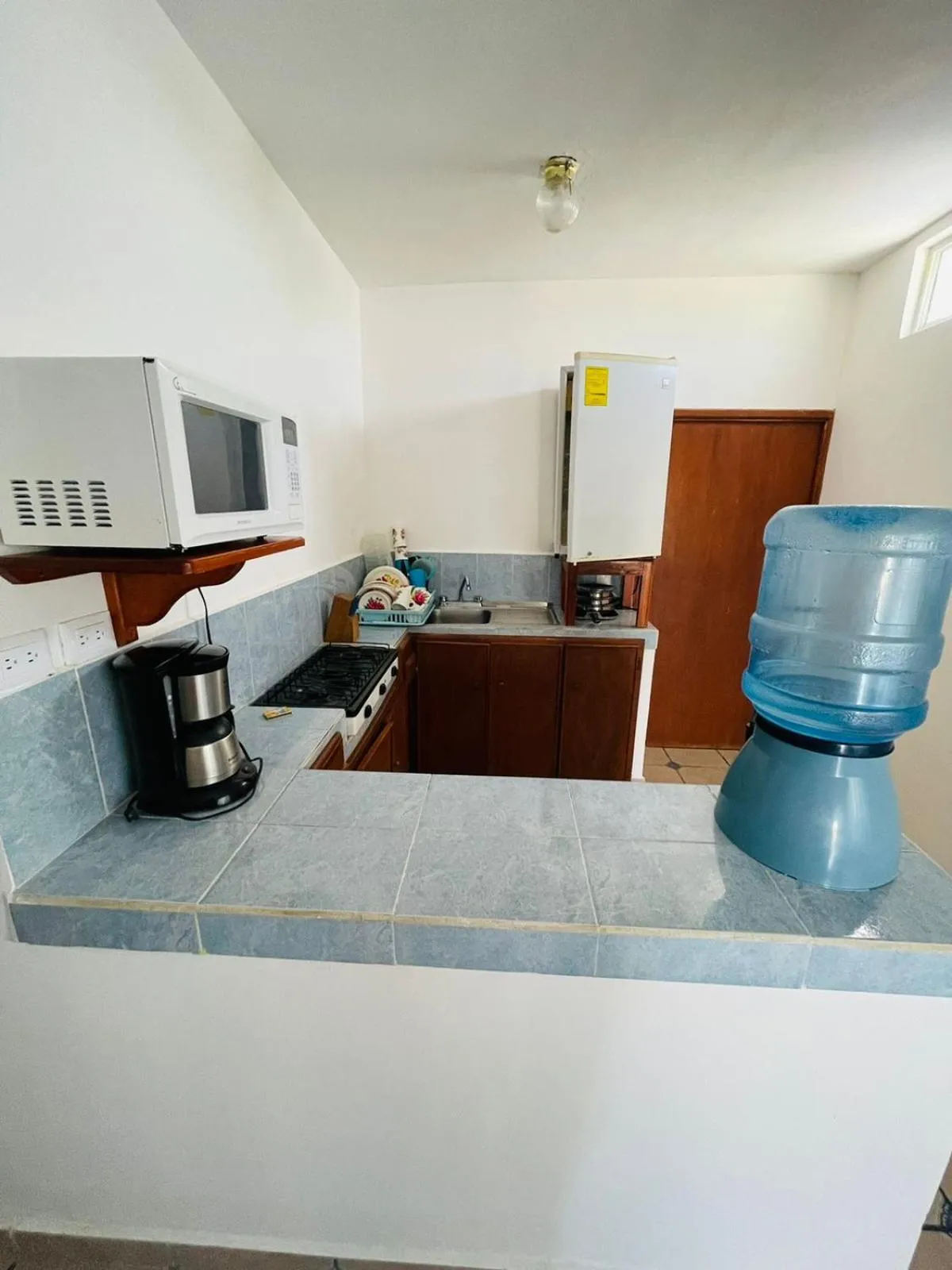 Kitchen or kitchenette in Hotel Moreno