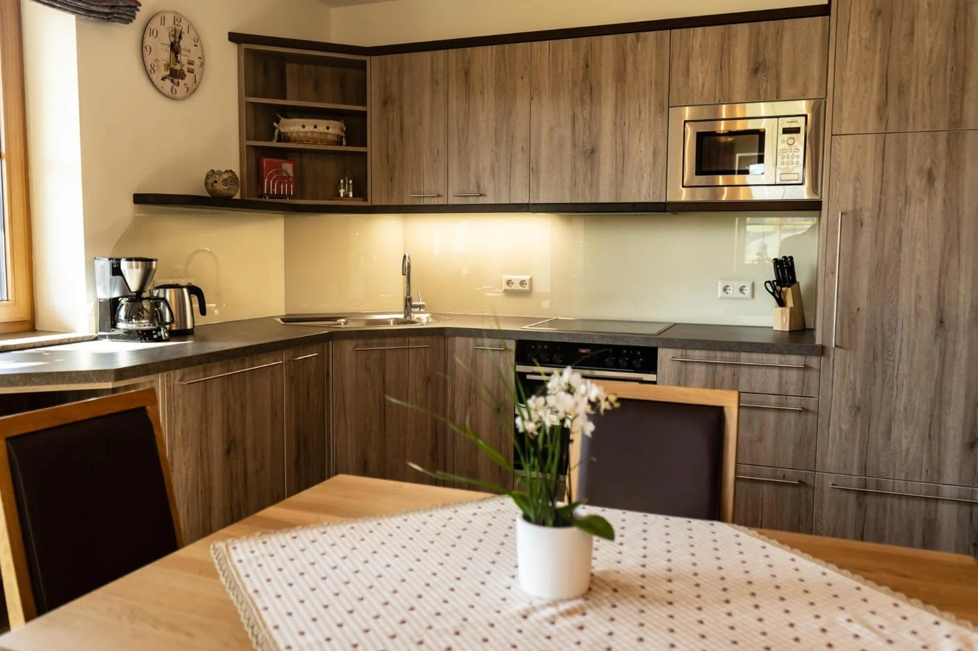 Kitchen or kitchenette in Biobauernhof Gast