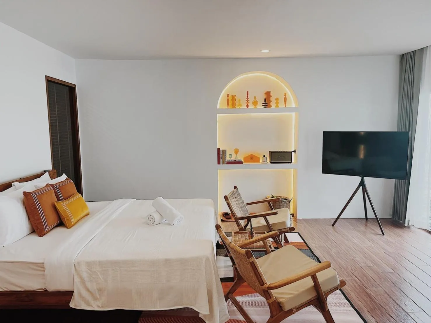 Bedroom, Bed in Rimtalay Resort Koh Larn