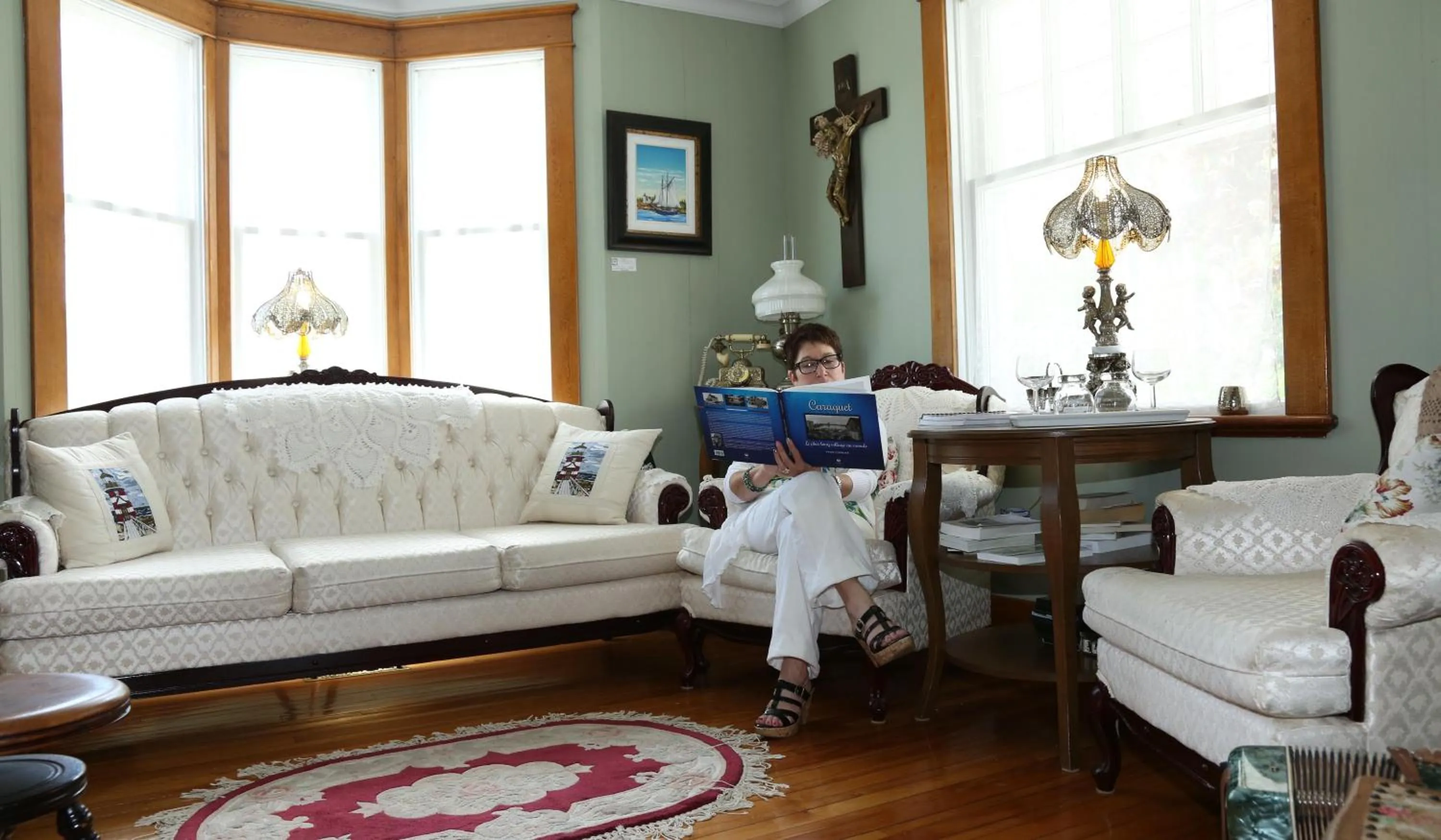 Living room in Complexe d'hébergement la Maison touristique Dugas