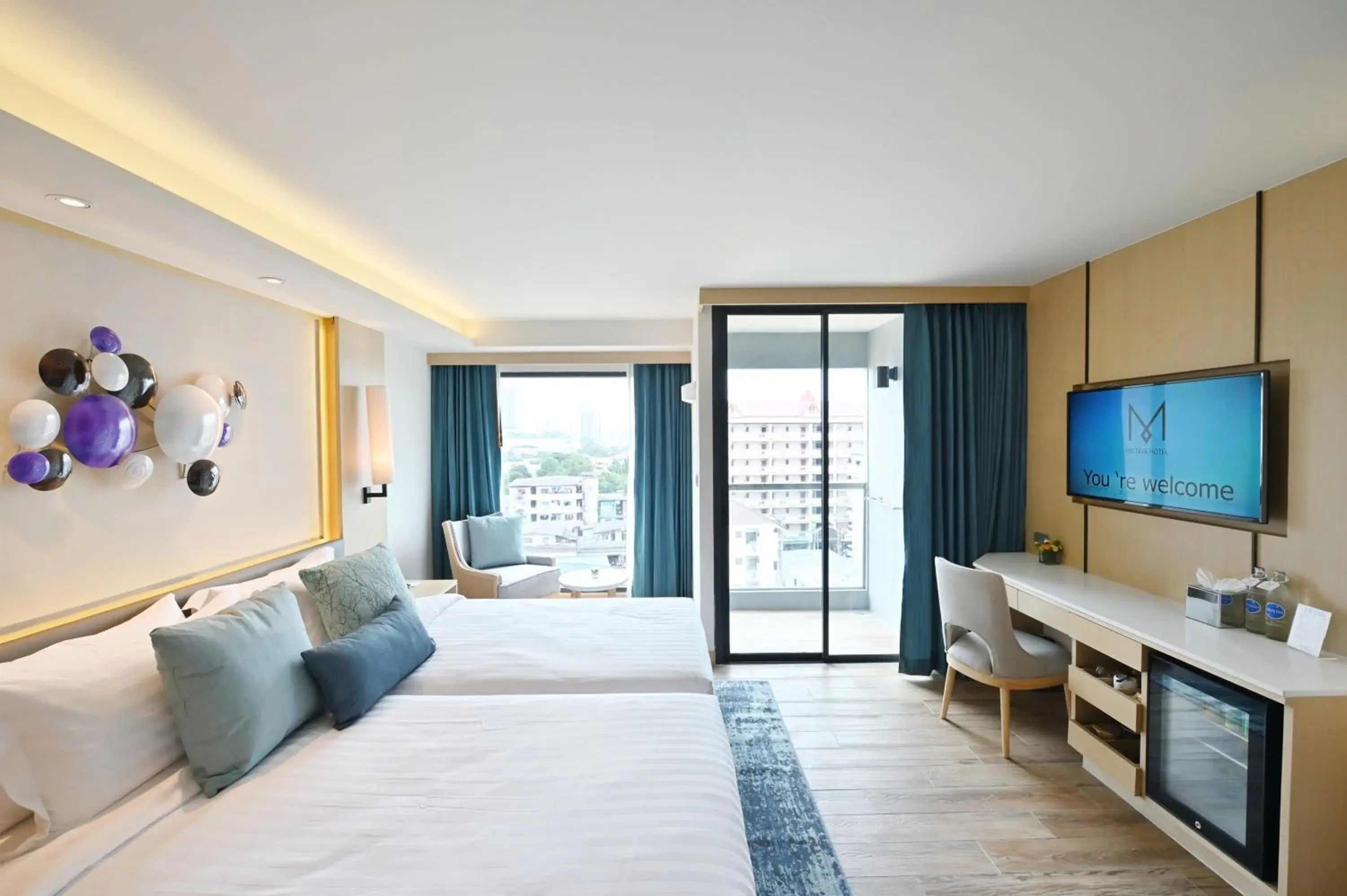 Area and facilities, Bed in M Pattaya Hotel - SHA Extra Plus Area and facilities, Bed in M Pattaya Hotel - SHA Extra Plus