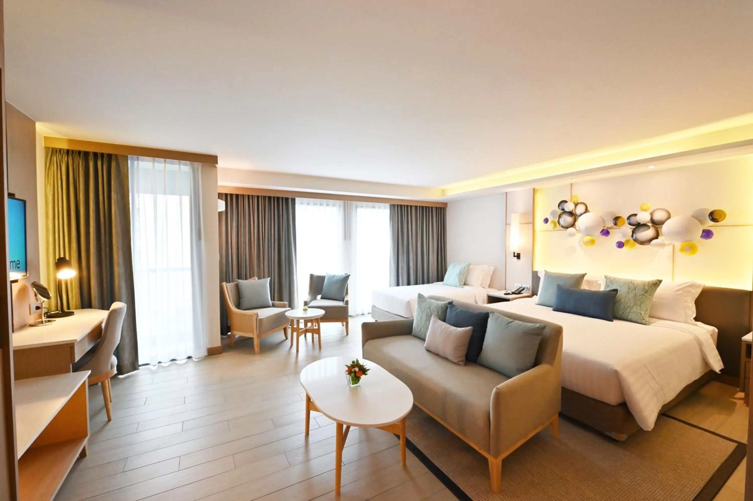 Decorative detail, Bed in M Pattaya Hotel - SHA Extra Plus