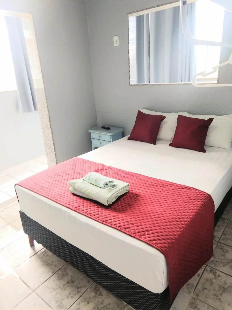 Bed in Pousada Balbino