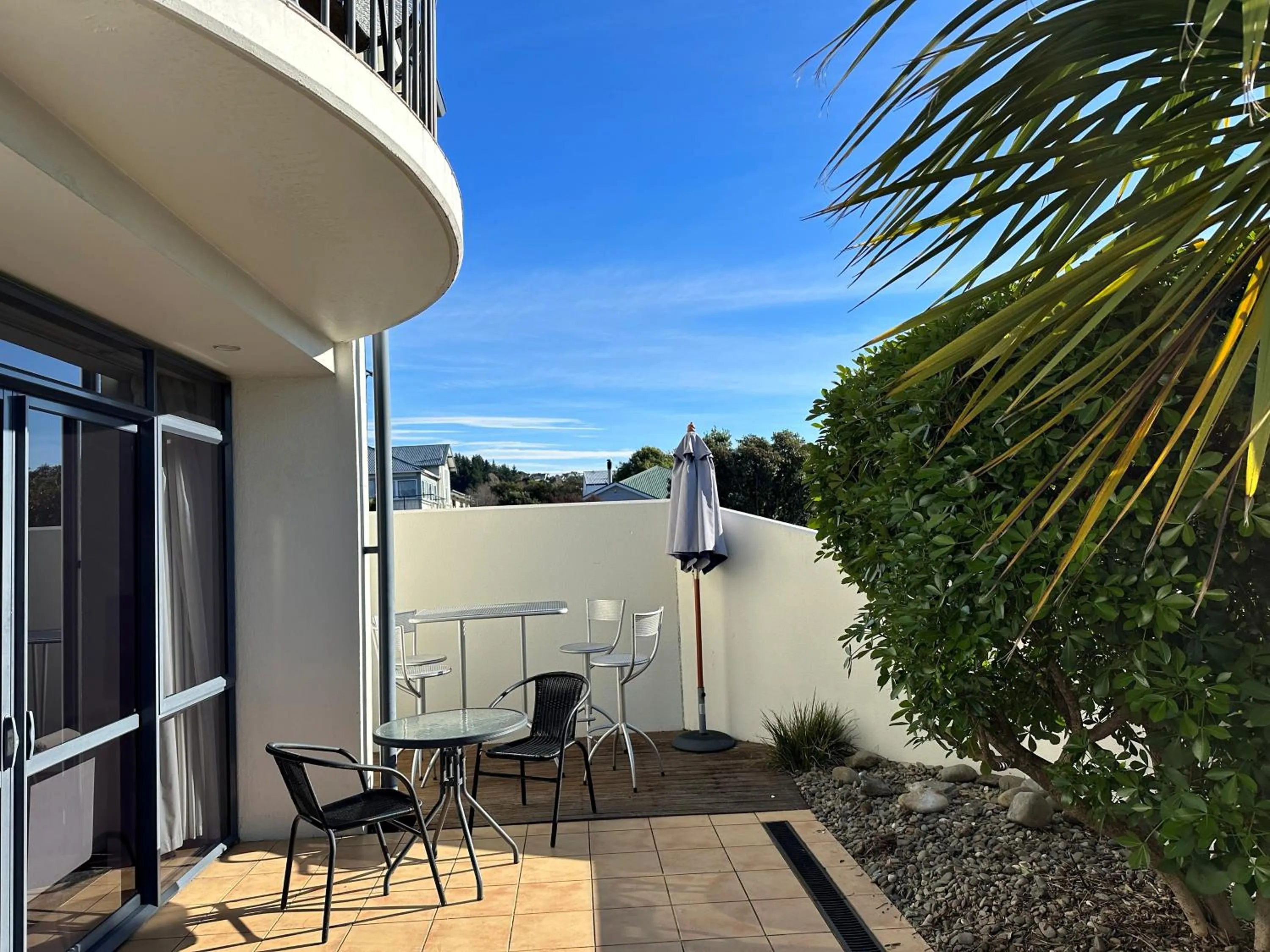 Patio in Delorenzo Studio Apartments