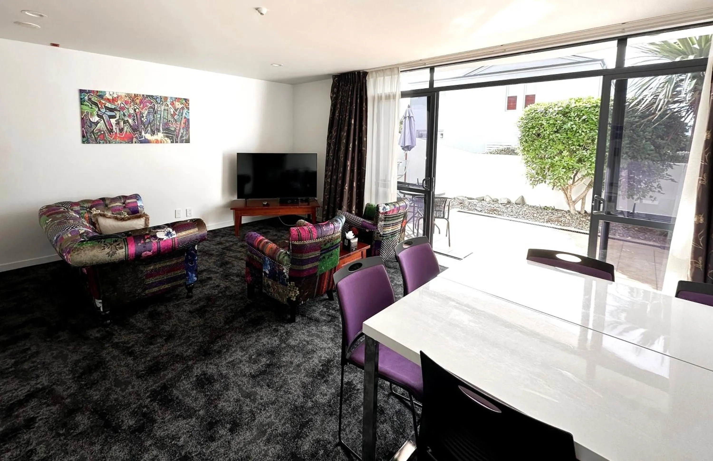 Living room in Delorenzo Studio Apartments