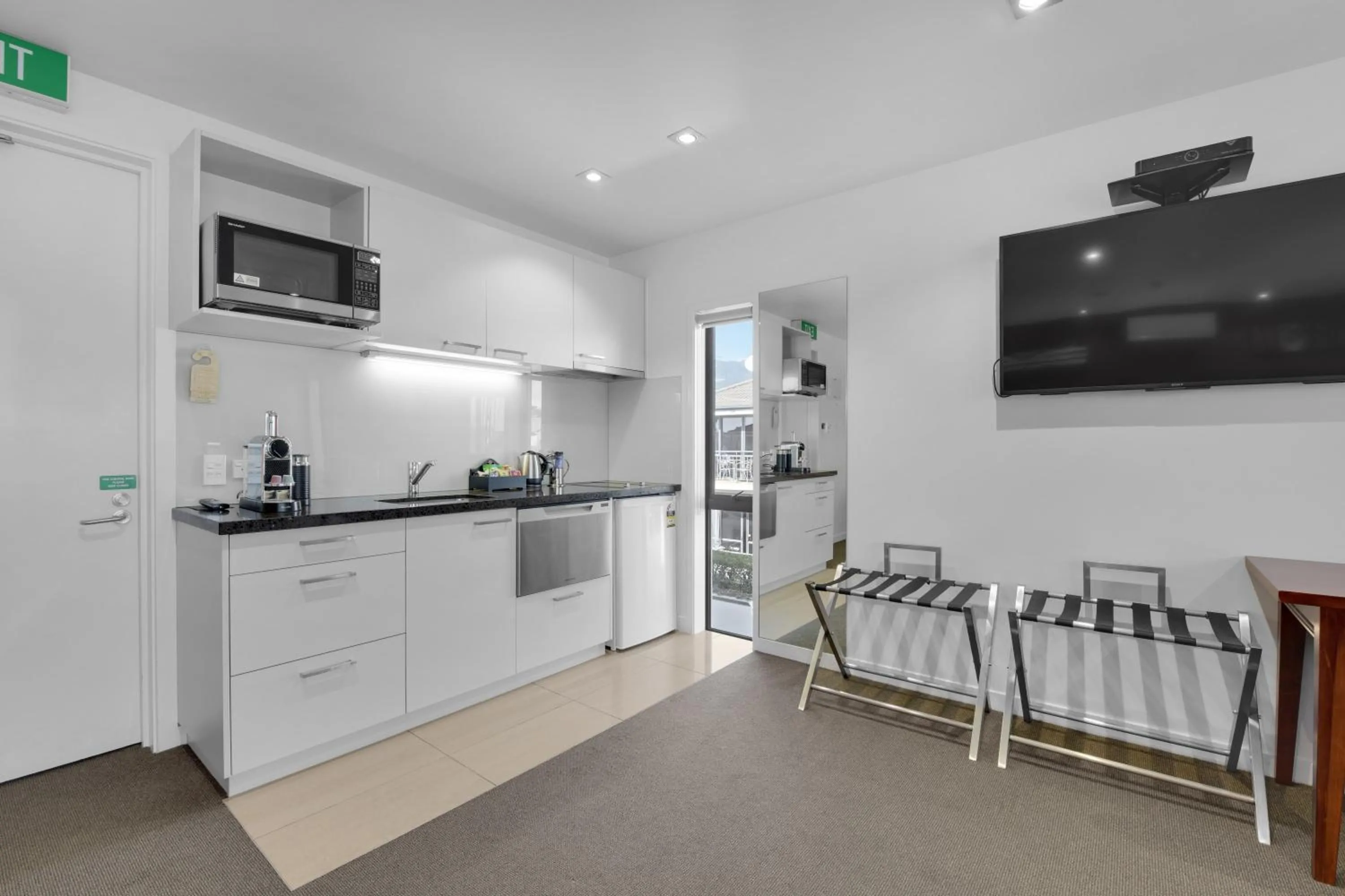 Kitchen or kitchenette in Delorenzo Studio Apartments