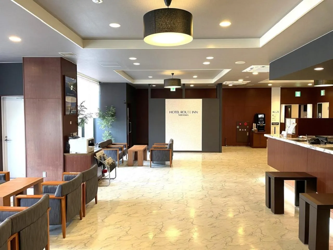 Lobby or reception in Hotel Route-Inn Niihama