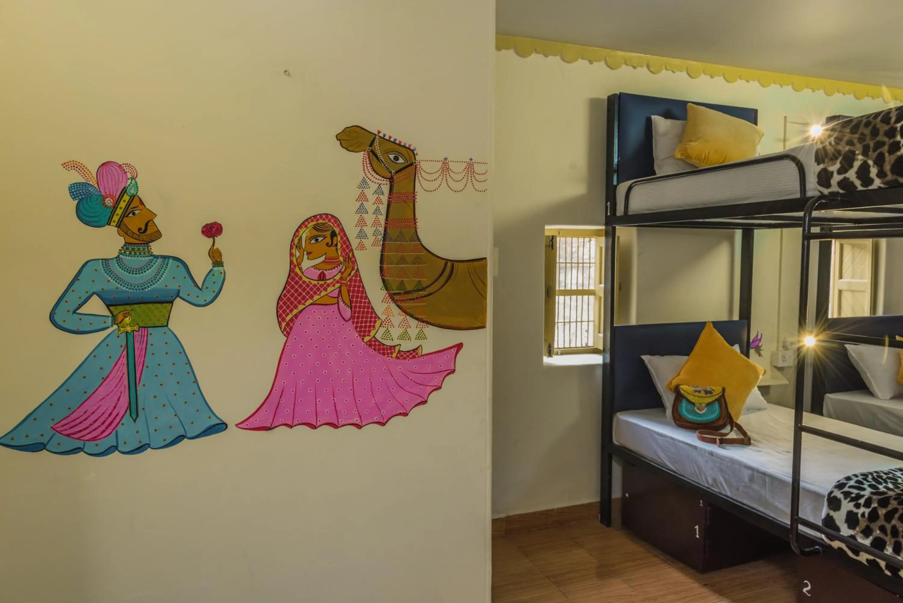 bunk bed, Bed in Zostel Jodhpur, Clock Tower
