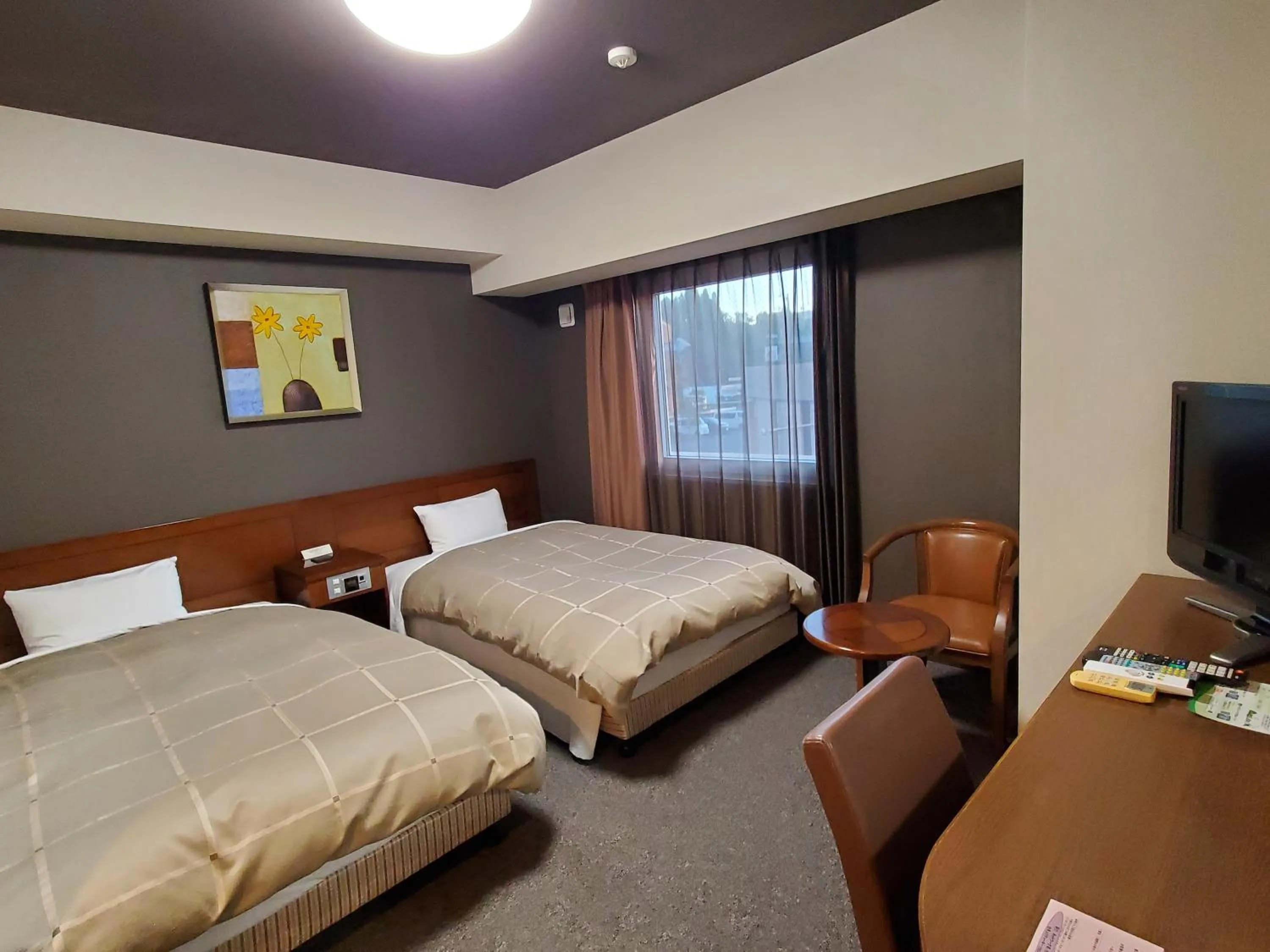 Bed in Hotel Route-Inn Dai-ni Kameyama Inter