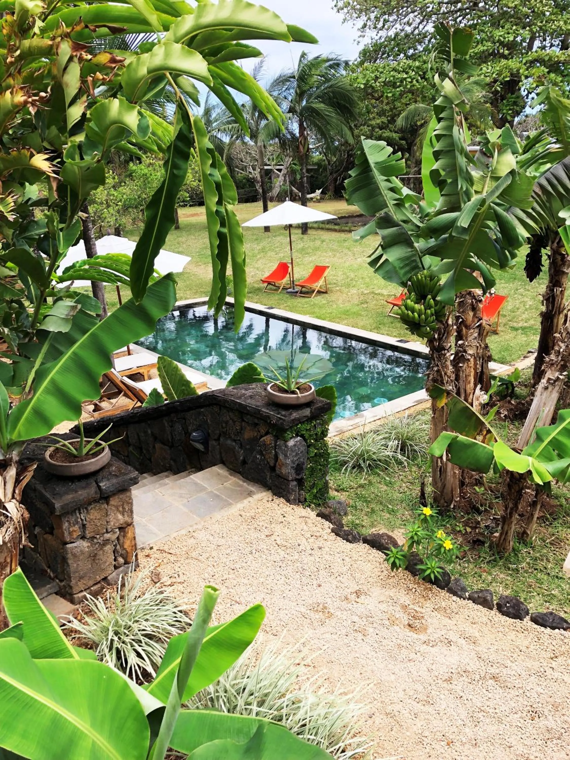 Pool view in Kaz'alala Hosted B&B