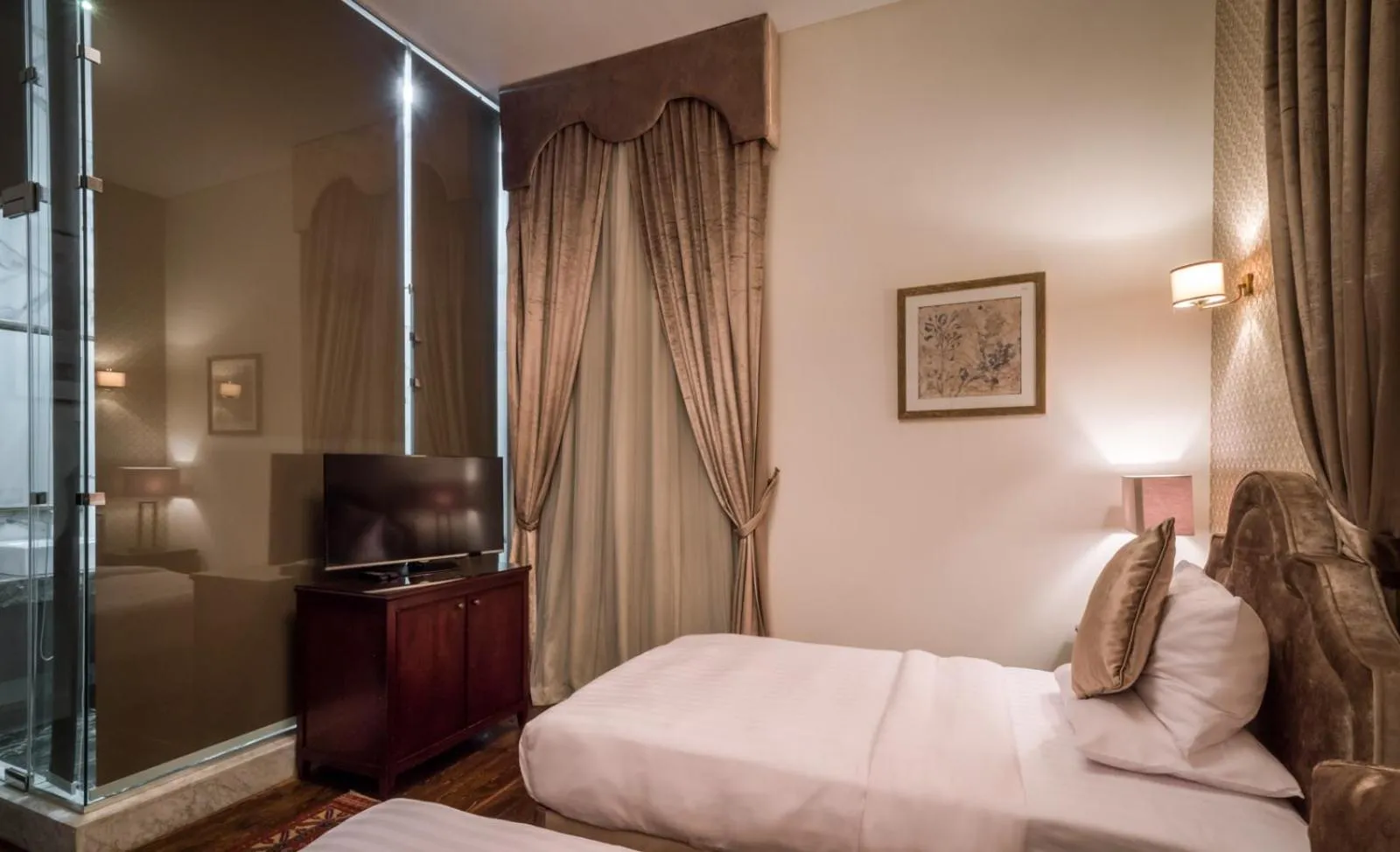 Bed in 1920s Boutique Hotel and Restaurants