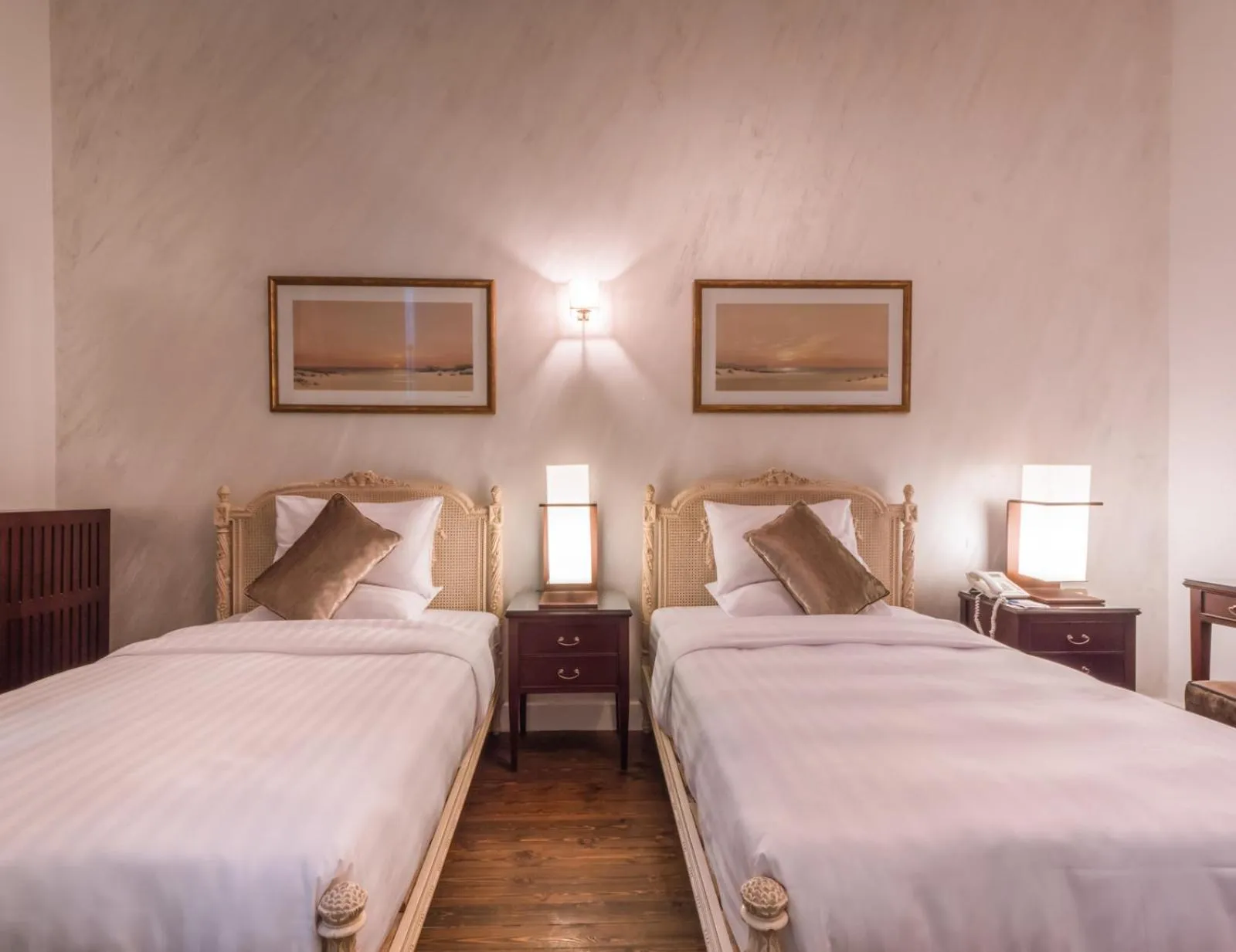 Bed in 1920s Boutique Hotel and Restaurants