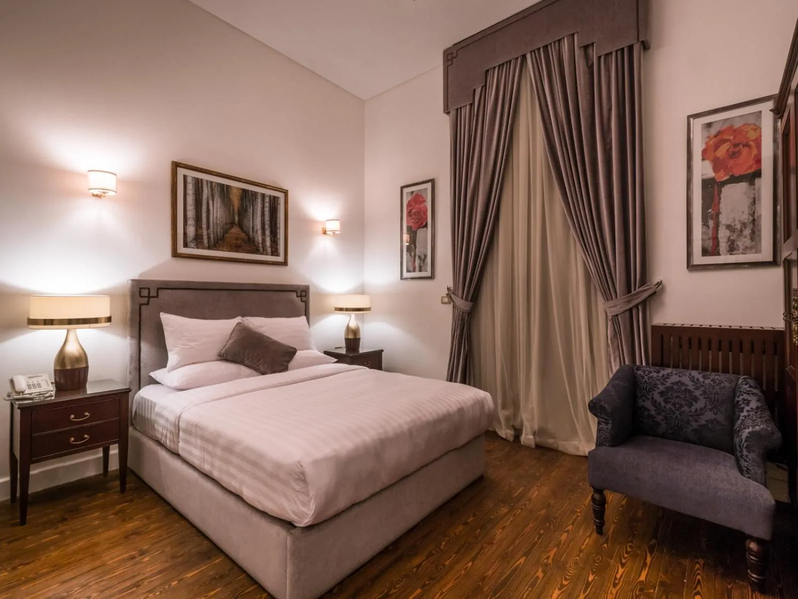 Standard Double Room in 1920s Boutique Hotel and Restaurants