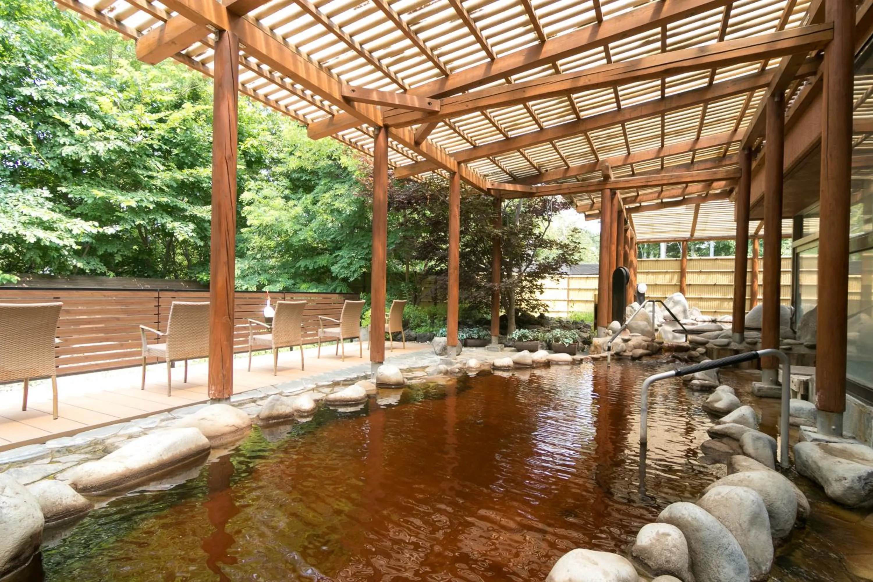 Open Air Bath in Tokachi Makubetsu Onsen Grandvrio Hotel